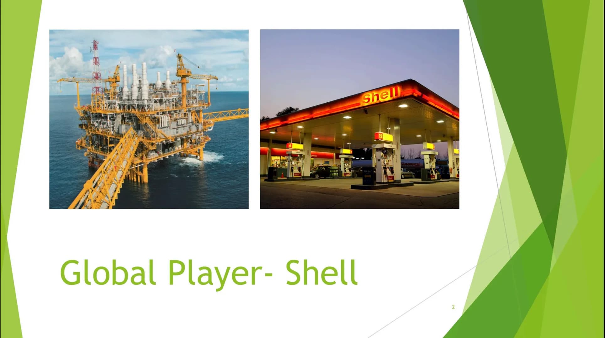 GLOBAL
PLAYER
Google Global Player- Shell
Shell
2 Allgemeines
► Mineralöl und Erdgas
Unternehmen
In mehr als 140 Ländern
► Hauptsitz in Holl