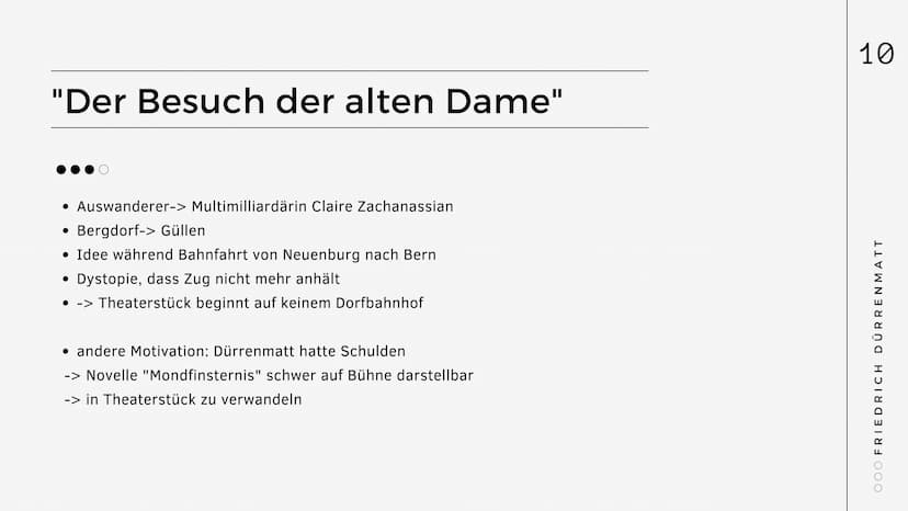 Biografie
Friedrich
Dürrenmatt
Name: Dilek, Luisa, Trang
Fach: Deutsch
Lehrer/in: Frau Renne
OOO
|||
= Gliederung
1. Biografie
1.1. Kindheit