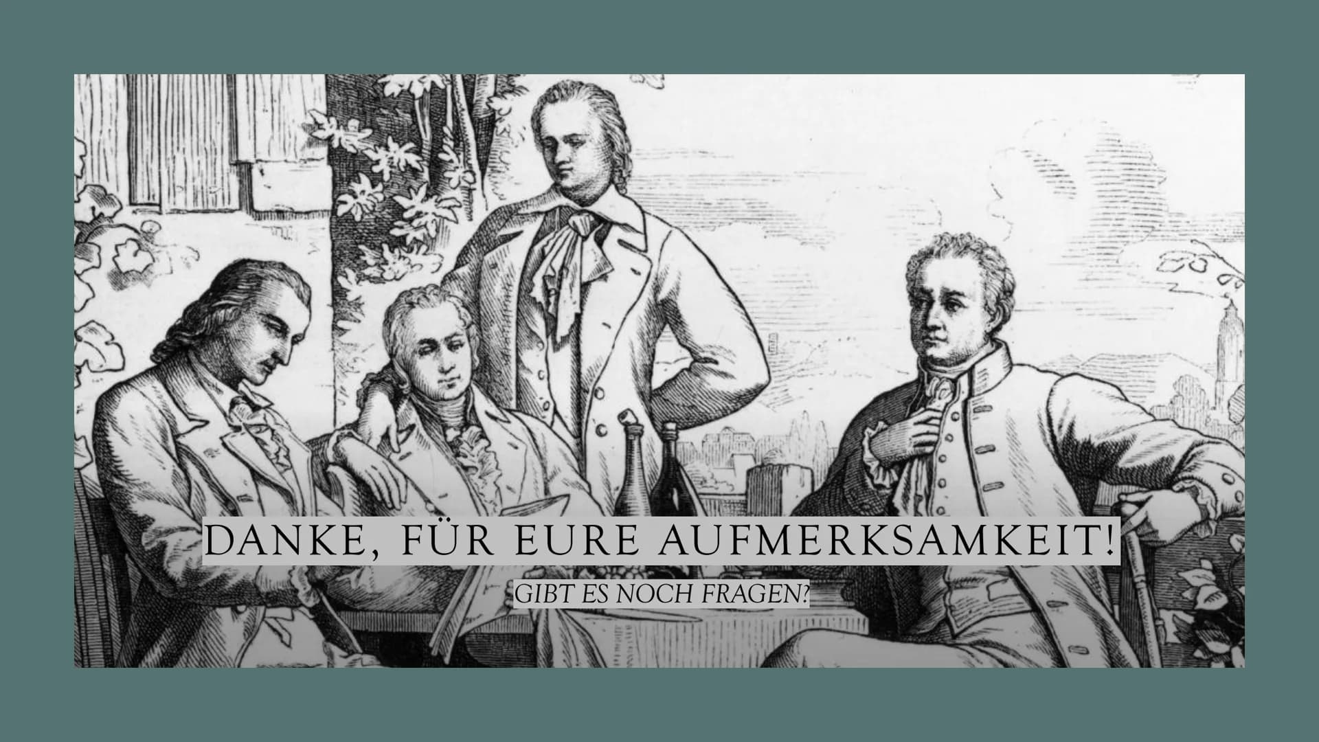 DIE WEIMARER
KLASSIK
1786-1832 ALLES WANKET, WO DER GLAUBE FEHLT."
FRIEDRICH SCHILLER: WALLENSTEINS TOD
(WICHTIGES WERK DER WEIMARER KLASSIK