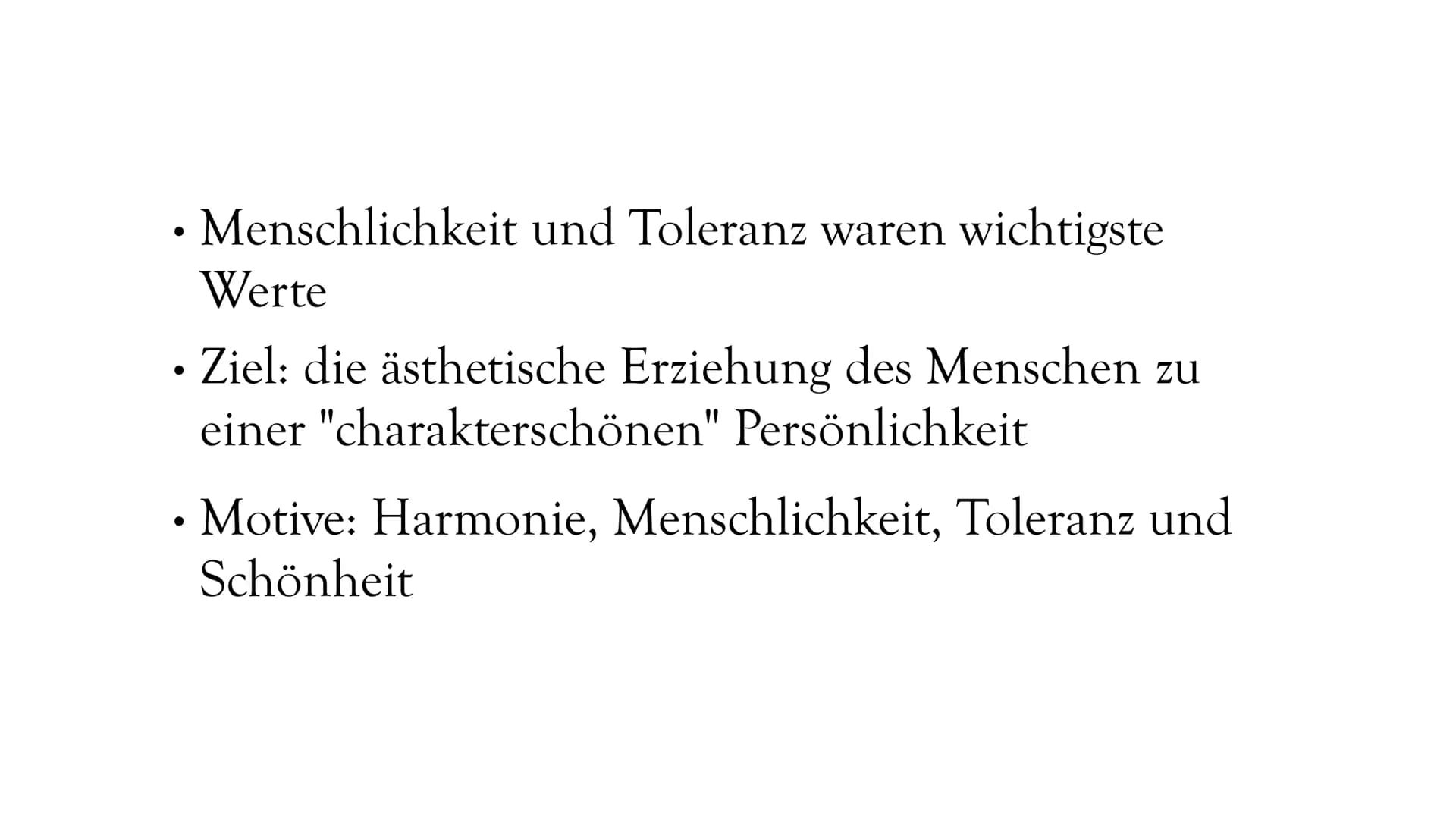 DIE WEIMARER
KLASSIK
1786-1832 ALLES WANKET, WO DER GLAUBE FEHLT."
FRIEDRICH SCHILLER: WALLENSTEINS TOD
(WICHTIGES WERK DER WEIMARER KLASSIK