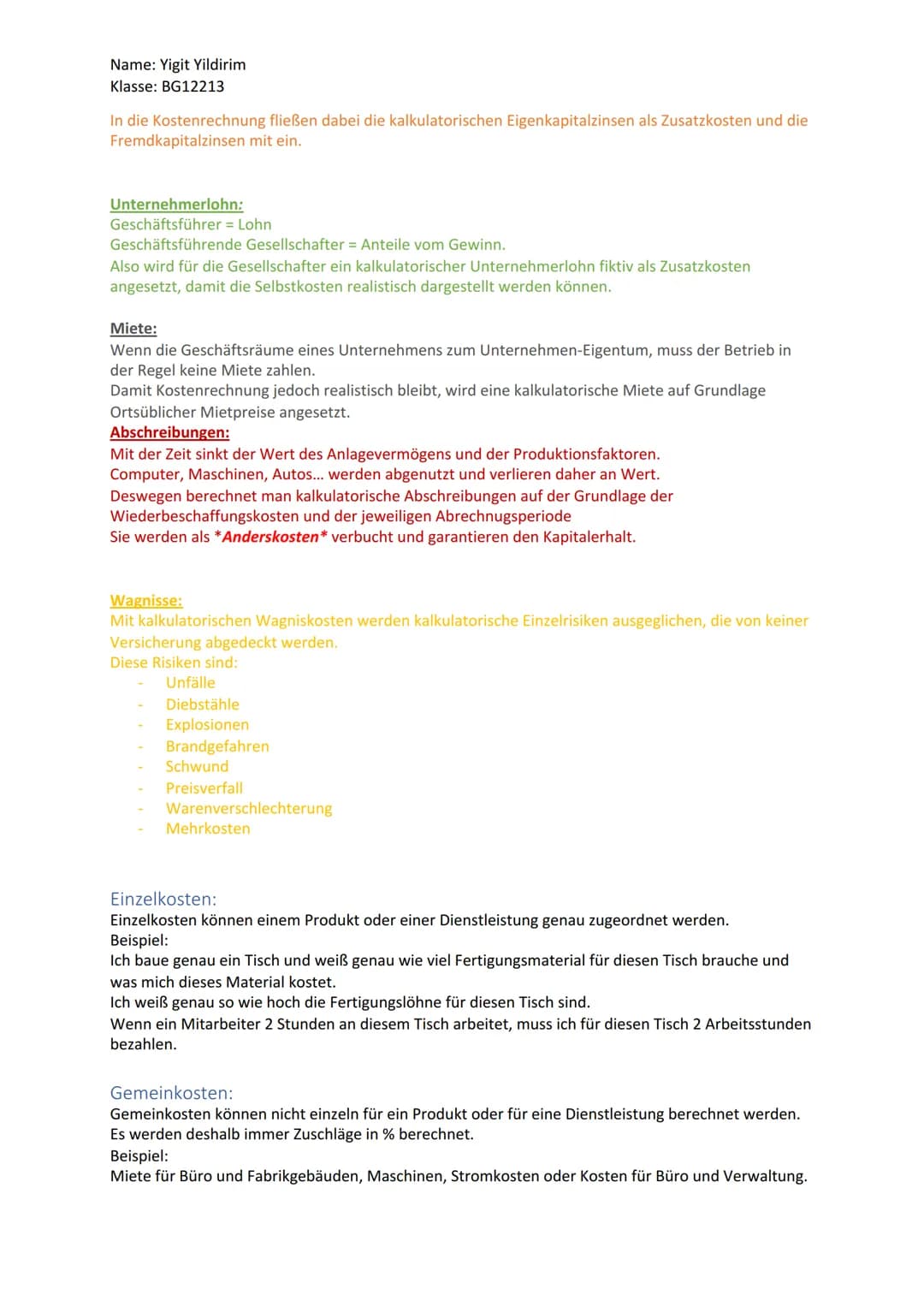 Name: Yigit Yildirim
Klasse: BG12213
Brc Glossar
THEMA 1: BEGRIFFE
Aufwand:
Alles was das Eigenkapital schrumpfen lässt
Alles was uns etwas 