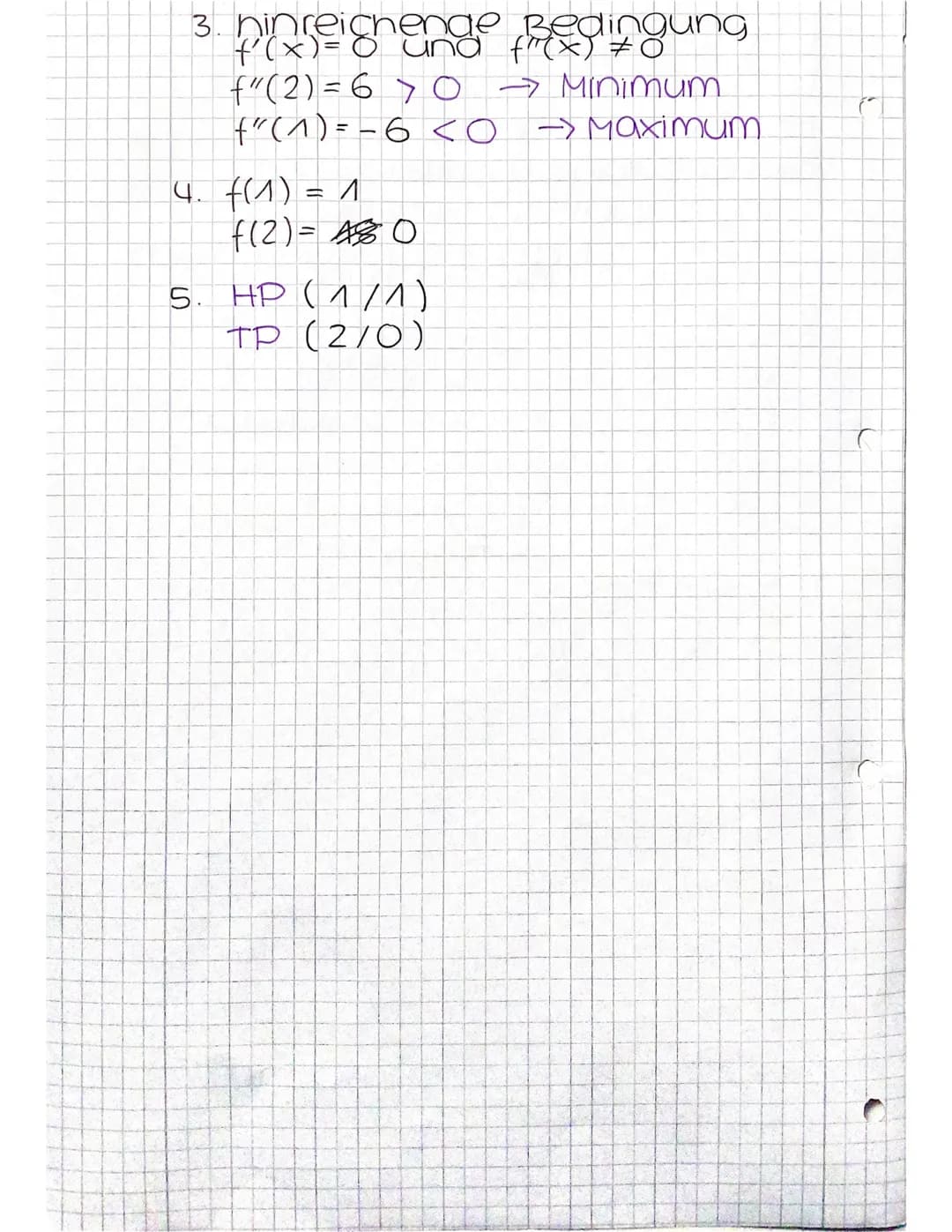 EXTREMSTELLEN
bZW. Extrempunkte
die einzelnen Schritte:
1. 1. & 2. Ableitung bilden
2. tzen Dan. 1. Ableitu
3. X-Werte aus Schritt 2 in die

