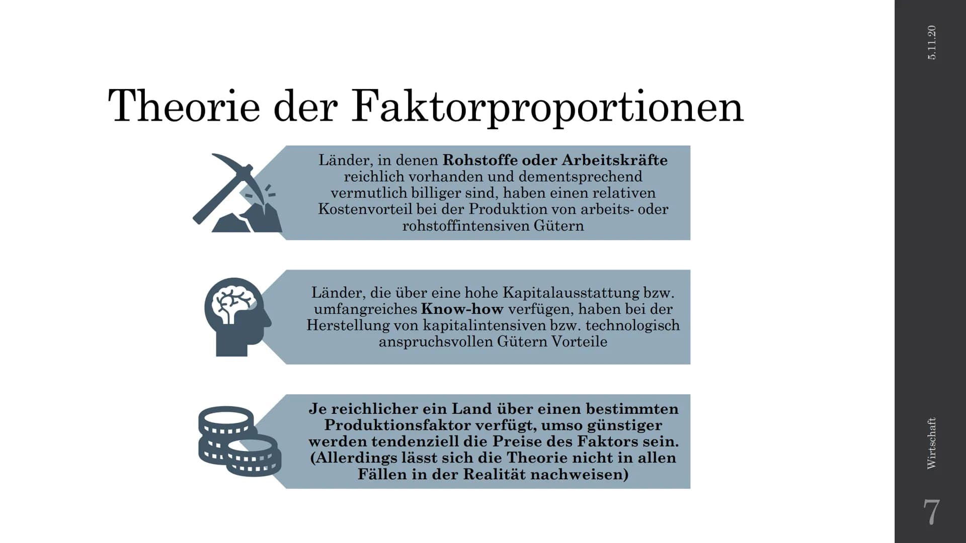 HMM
28
Wie erklären unterschiedliche Ansätze
die internationale Arbeitsteilung und
deren Einschränkung?
Neuere Außenhandelstheorien
Wirtscha