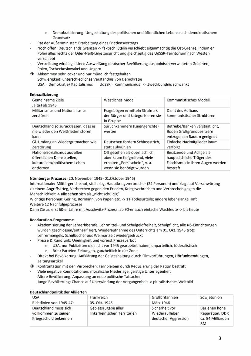 Die bipolare Welt: Deutschland und Europa nach 1945
Nachkriegszeit in Deutschland wird hauptsächlich durch die Ausbildung des West- und des 