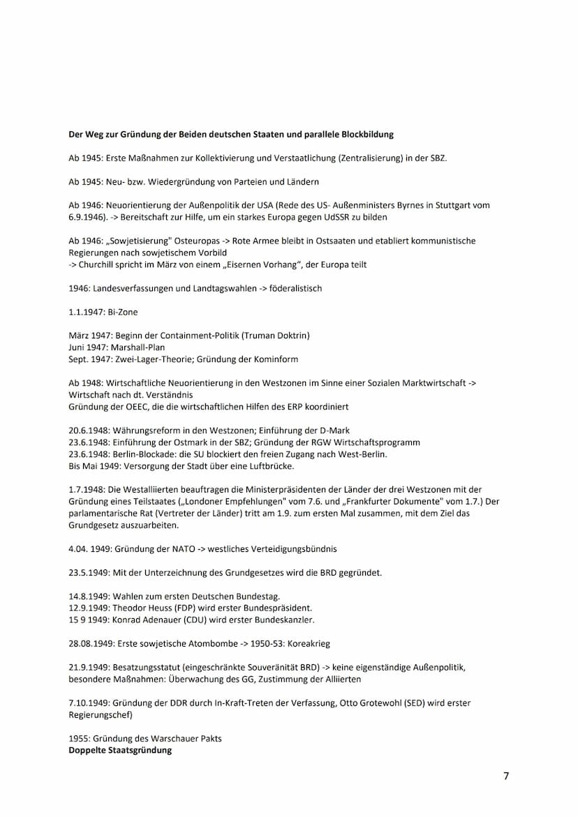 Die bipolare Welt: Deutschland und Europa nach 1945
Nachkriegszeit in Deutschland wird hauptsächlich durch die Ausbildung des West- und des 