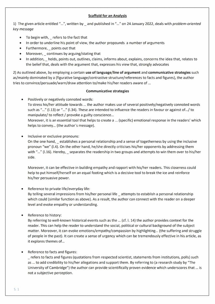 Know Englisch Analyse Formulierungshilfen (non-fictional text) thumbnail