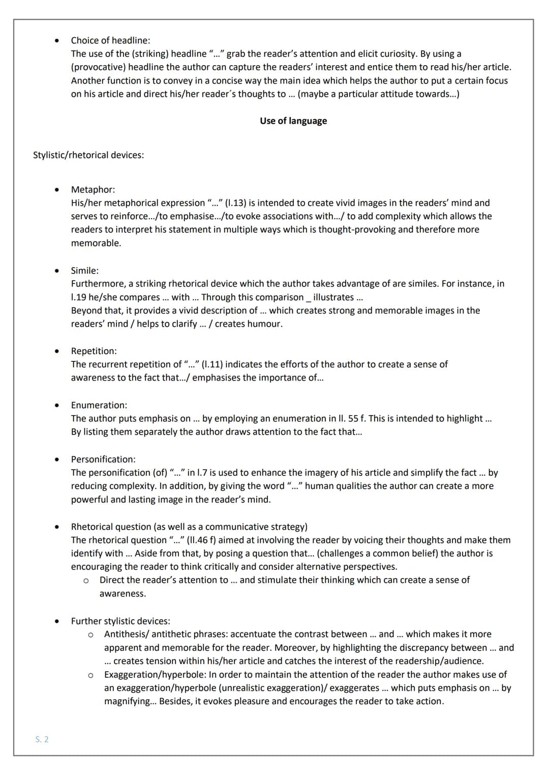 Scaffold for an Analysis
1) The given article entitled "...", written by_and published in "..." on 24 January 2022, deals with problem-orien