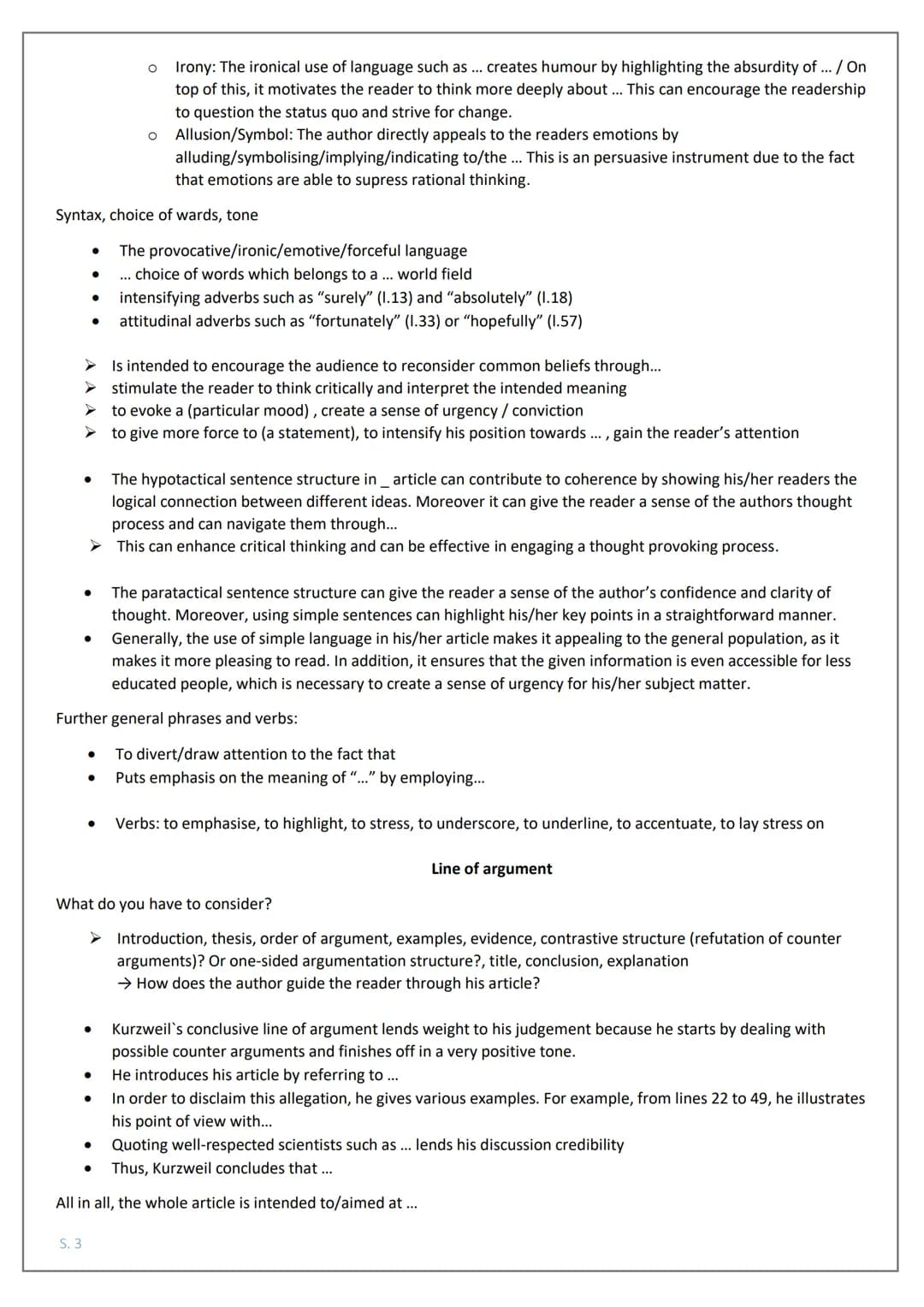 Scaffold for an Analysis
1) The given article entitled "...", written by_and published in "..." on 24 January 2022, deals with problem-orien