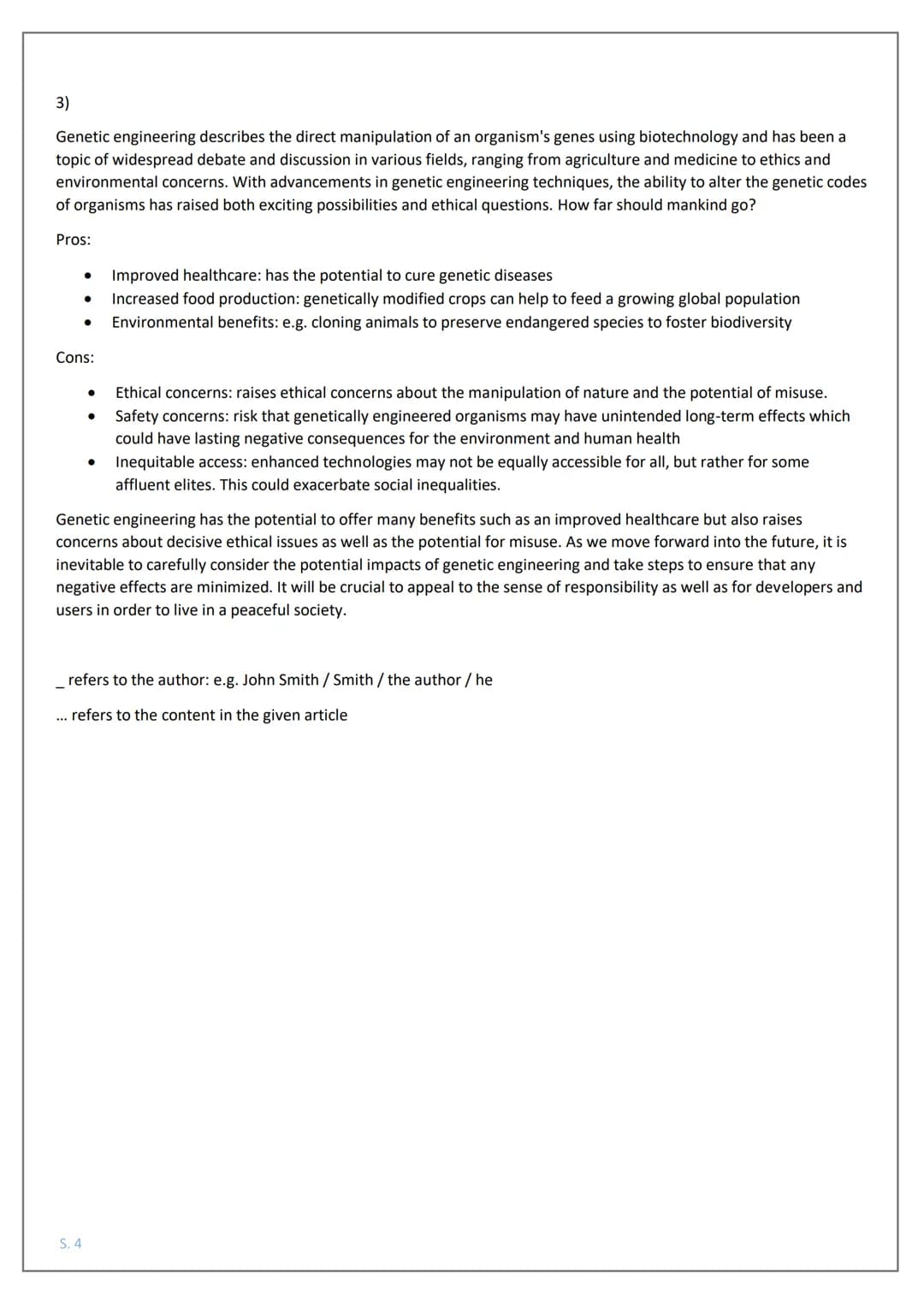 Scaffold for an Analysis
1) The given article entitled "...", written by_and published in "..." on 24 January 2022, deals with problem-orien
