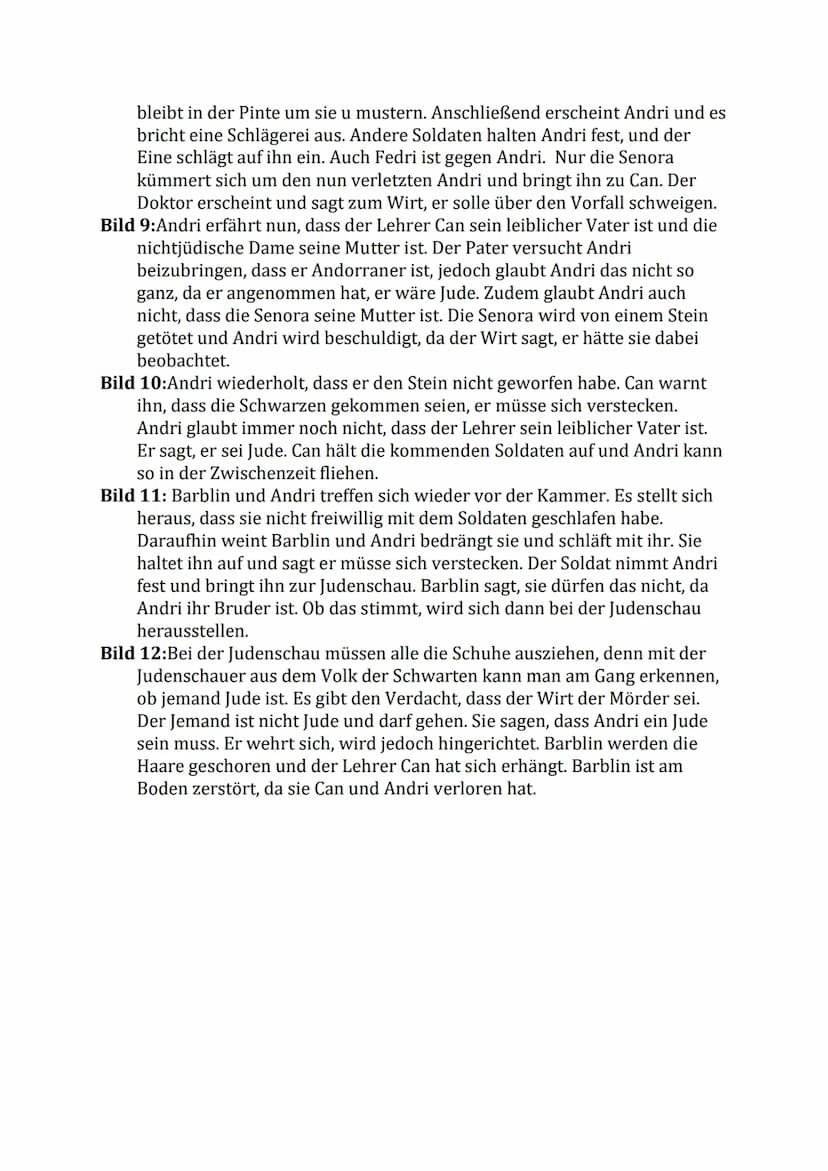 Andorra
Bild 1: Barblin, die Tochter des Lehrers, weißelt das Haus. Dies ist üblich
für Sankt-Georgs-Tag. Ein andorranischer Soldat taucht a