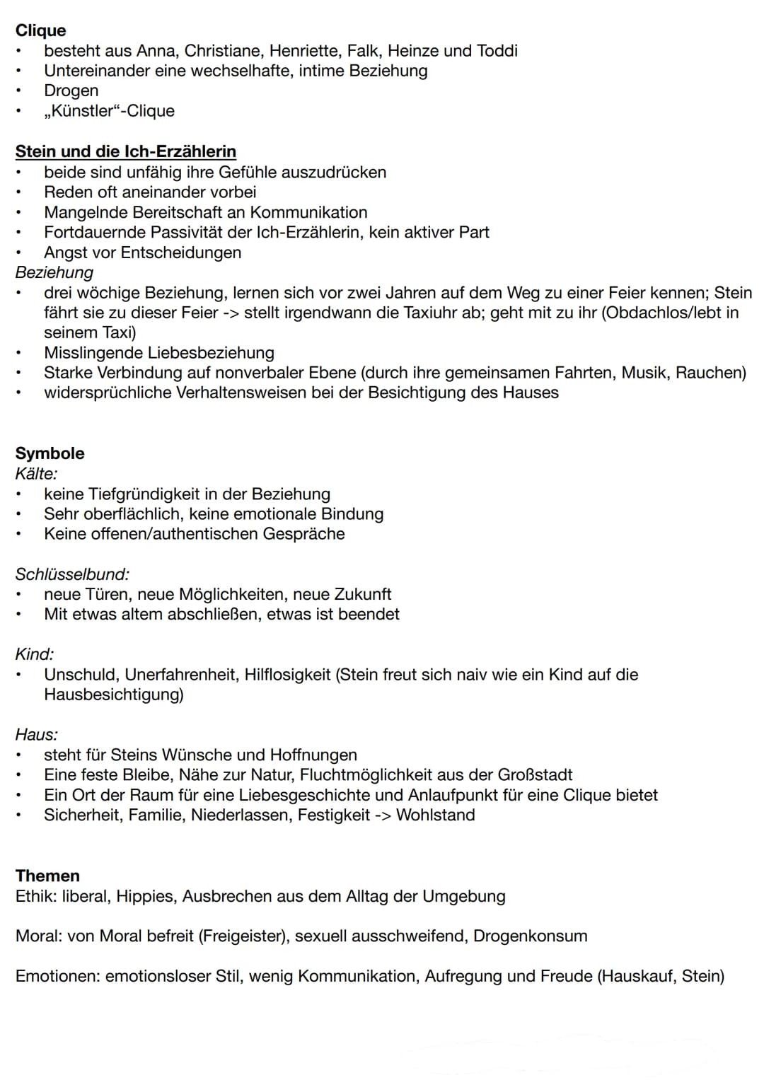 Sommerhaus, später
Informationen/Allgemein
●
.
●
●
Merkmale einer Erzählung
Wirklichkeitsnah, alltägliche Situation
Offenes Ende
Leerstellen
