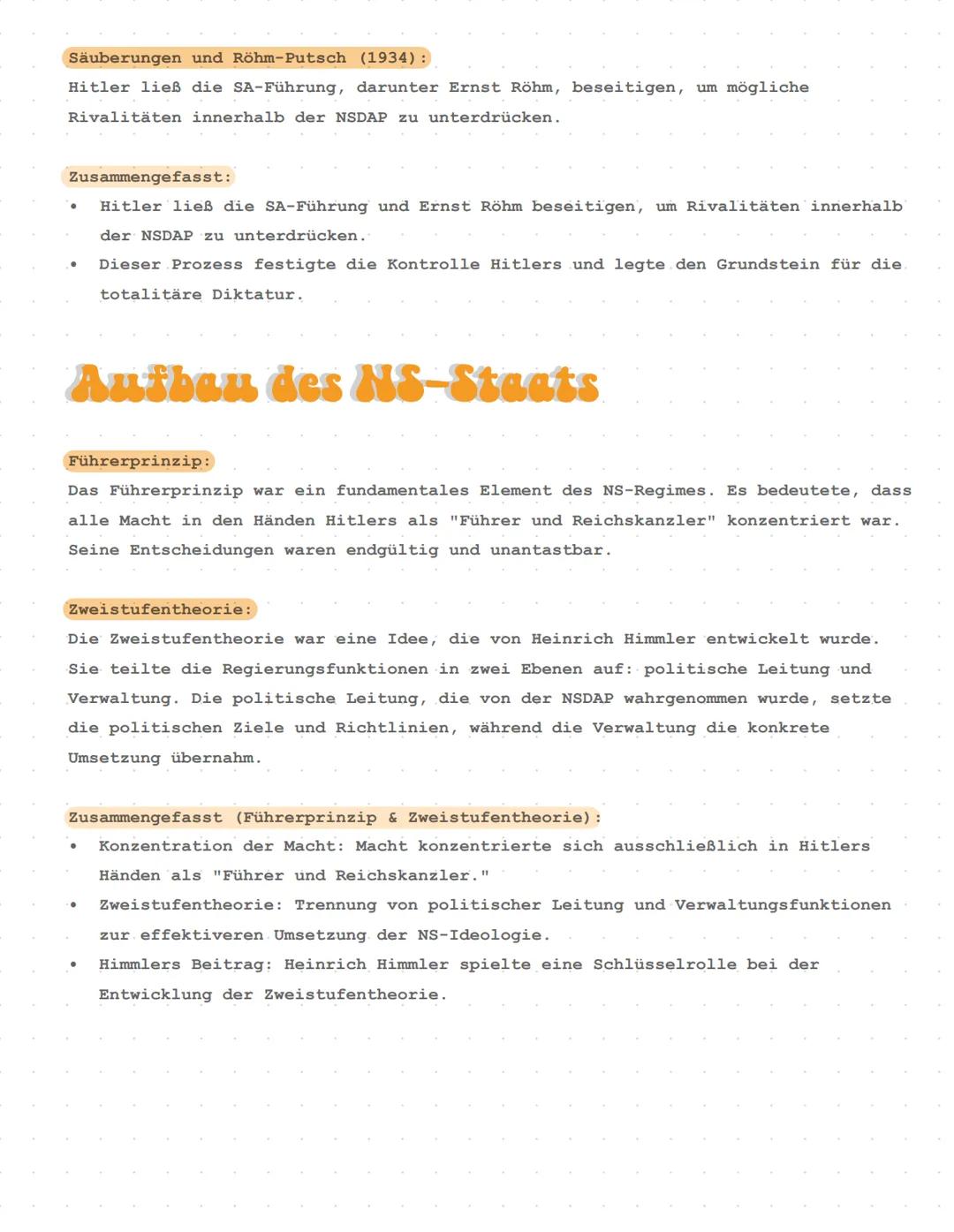 Themen:
Geschichte
1. Ideologische Grundlagen des Nationalsozialismus (Führerprinzip,
Lebensraum im Osten, Rassismus, Antisemitismus, Volksg