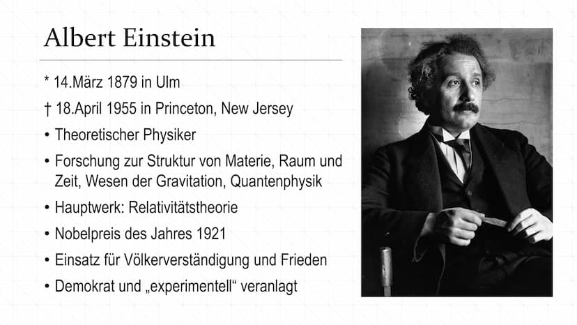 Albert Einstein und Max Planck
das berufliche und private Verhältnis zweier Physiker
sp Gliederung
Allgemeine Informationen zu den beiden Ph