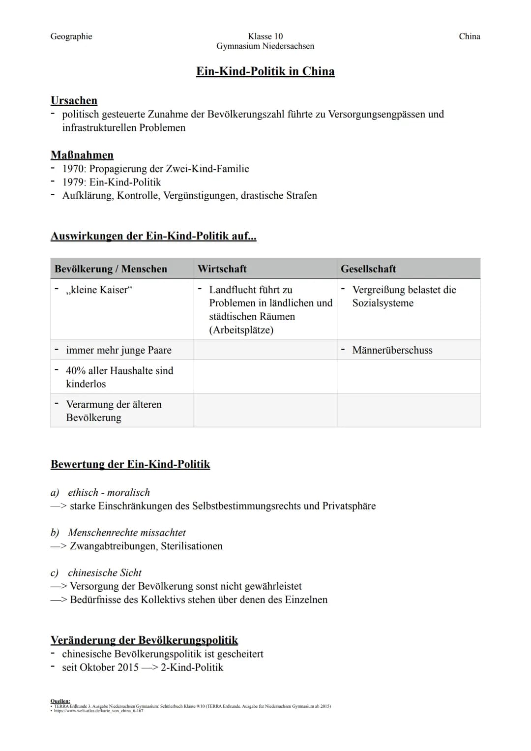 Geographie
Klasse 10
Gymnasium Niedersachsen
Viermal China
Das gelbe China
Die Landschaften im Nordosten werden gelbes China gennant.
Auf de