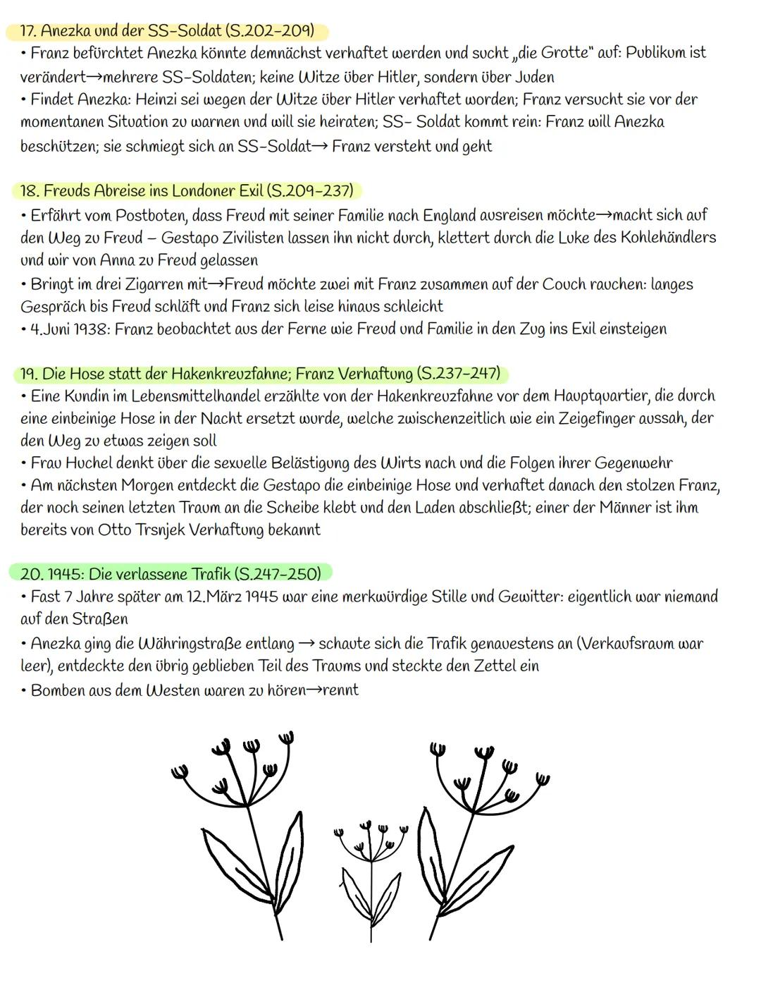 # Robert Seethaler: Der Trafikant – Gliederung der Handlung

1. Franz Heimatdorf, „Nußdorf" (S.7-16)

*   Der 17-jährige Franz Huchel lebt m