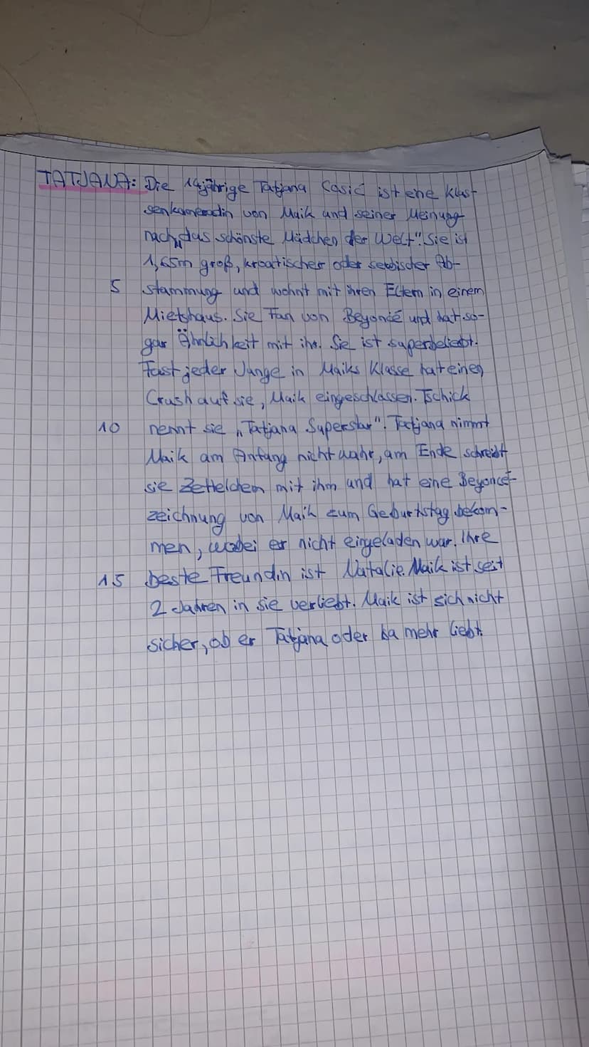 ber
tore
tatjar
Beschrei
مهد اسم
TSCHICK: Andrej ist ein 14jähriger Junge. Er kommt
aus Rostow in Russland. Seine Familie
10
kommt von übera