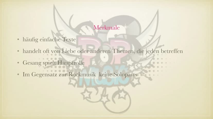 MICHAEL JACKSON
KING OF POP GLIEDERUNG
1.
Popmusik
2. Allgemeines
3. Kindheit und Jugend
4. Solokarriere
5. Quellenangabe ●
●
POPMUSIK
Instr