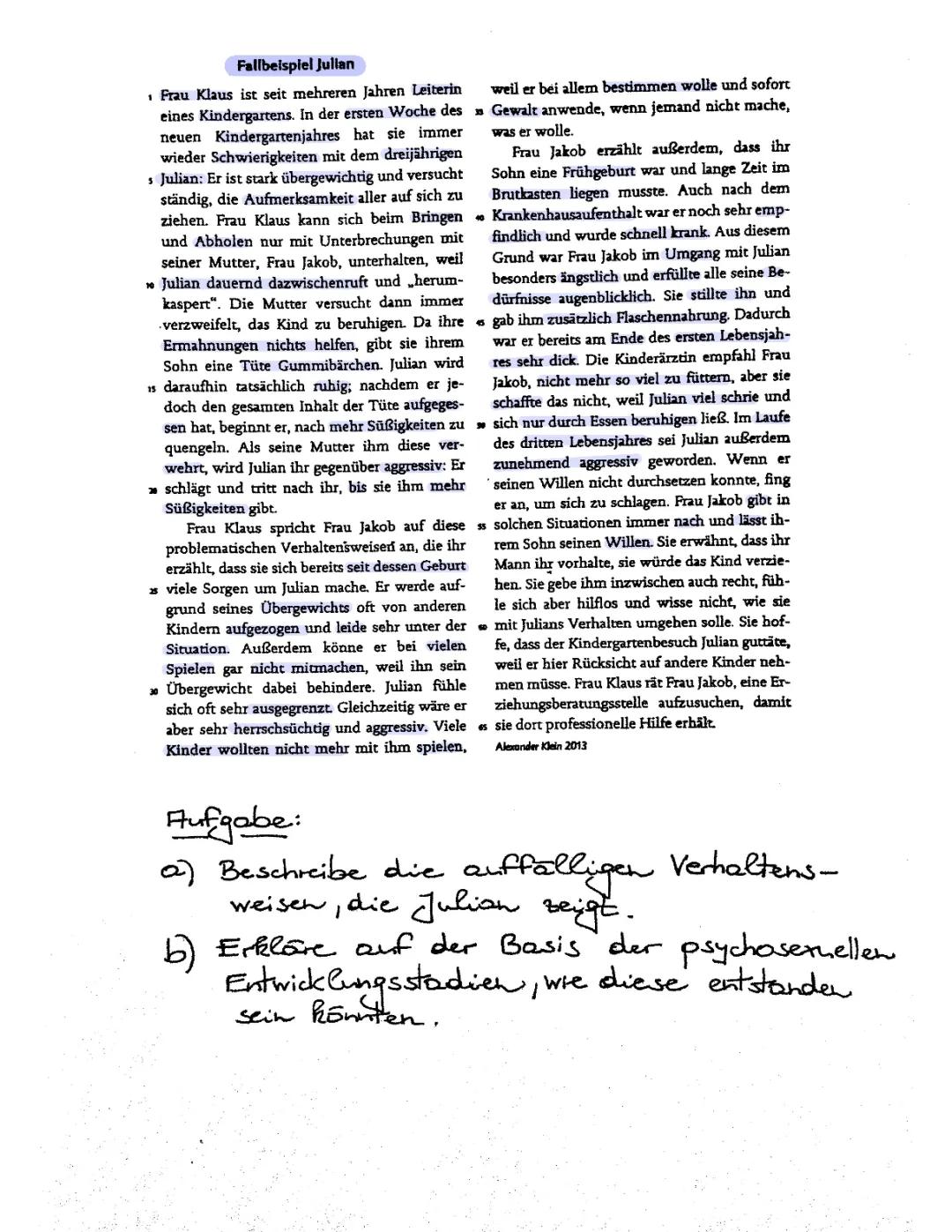 Verhaltensauffälligkeiten bei Kindern und die psychosexuelle Entwicklung: Freud und Erikson erklärt