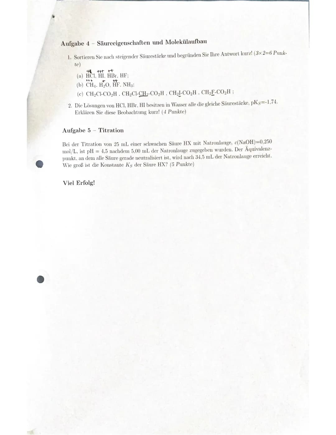 11 ChLK FrH
29. Mai 2020
Chemie Leistungskurs 11
Säure/Base-Gleichgewichte, pH-Wert, Puffer
Klausur 2. Kurshalbjahr (Corona-Edition)
Name:
z