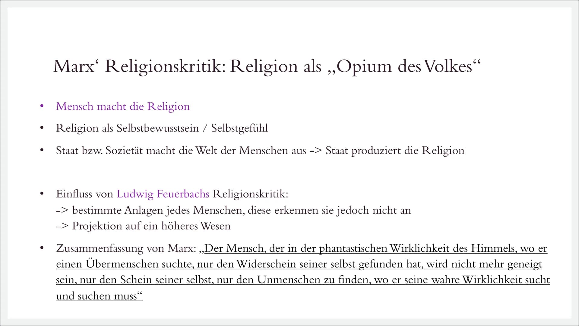 RELIGIONSKRITIK
Karl Marx (1818 – 1883)
|||||| Inhalt
I.
II. Religionskritik
Karl Marx - Wer war das überhaupt?
-> Allgemeines, Bezug zu Feu