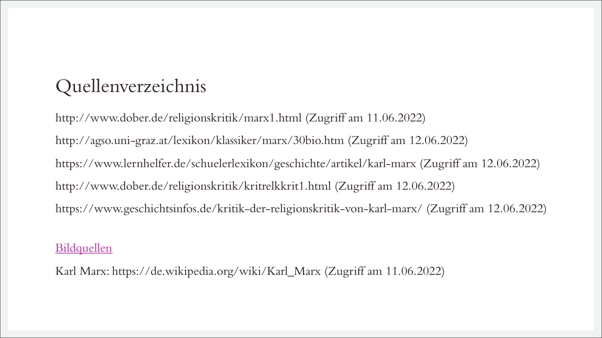 RELIGIONSKRITIK
Karl Marx (1818 – 1883)
|||||| Inhalt
I.
II. Religionskritik
Karl Marx - Wer war das überhaupt?
-> Allgemeines, Bezug zu Feu