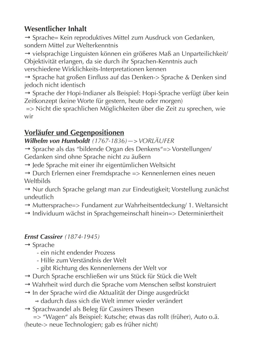 Sapir-Whorf-Hypothese
=>Linguistische Hypothese zum Zusammenhang von Sprache und
Denken
→ Benjamin Lee Whorf (1897-1941)
→ Edward Sapir (188