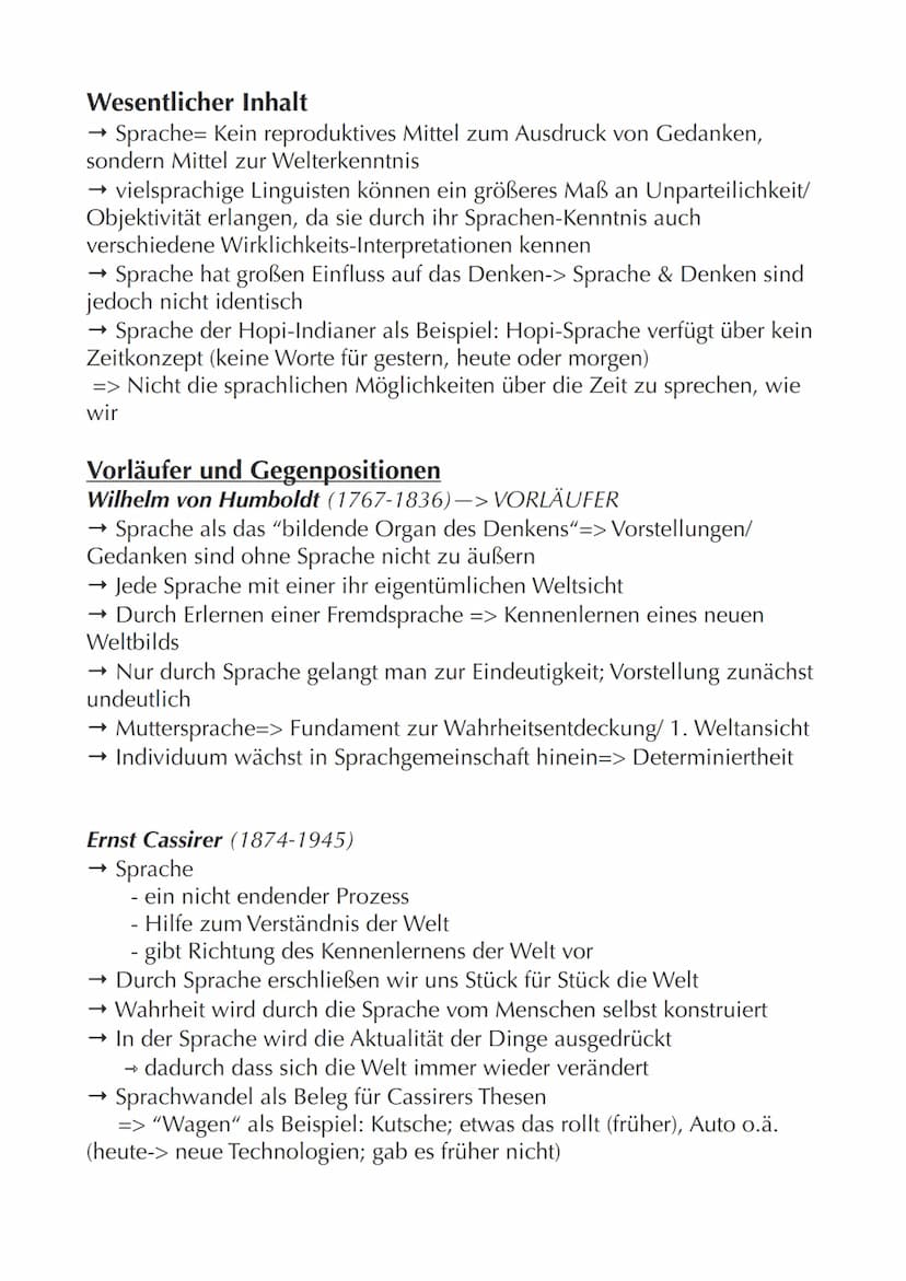 Sapir-Whorf-Hypothese
=>Linguistische Hypothese zum Zusammenhang von Sprache und
Denken
→ Benjamin Lee Whorf (1897-1941)
→ Edward Sapir (188