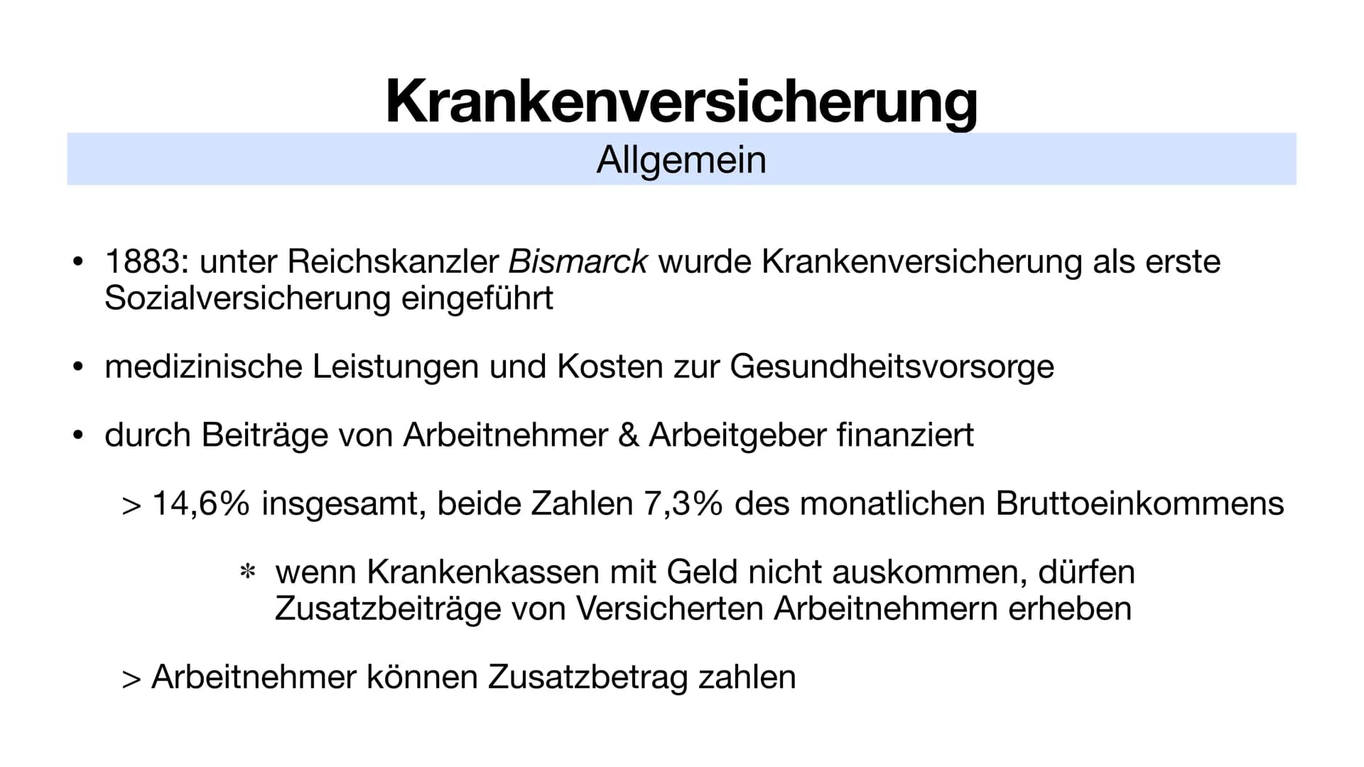 Kranken- & Pflegeversicherung Inhalt
Krankenversicherung
Allgemein
●
●
●
gesetzlich
Pflegeversicherung
Allgemein
Versicherte der gesetzliche
