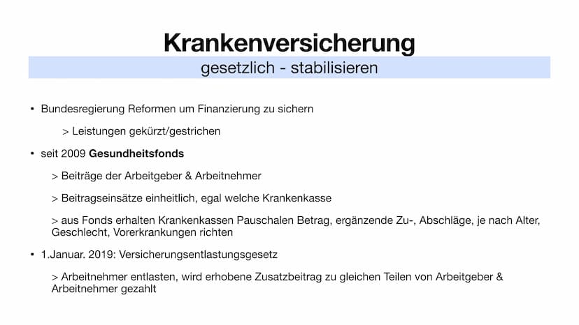 Kranken- & Pflegeversicherung Inhalt
Krankenversicherung
Allgemein
●
●
●
gesetzlich
Pflegeversicherung
Allgemein
Versicherte der gesetzliche
