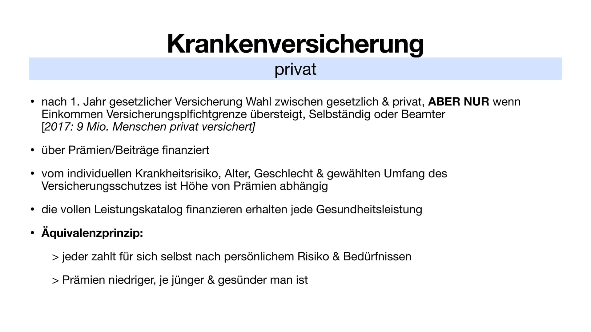 Kranken- & Pflegeversicherung Inhalt
Krankenversicherung
Allgemein
●
●
●
gesetzlich
Pflegeversicherung
Allgemein
Versicherte der gesetzliche