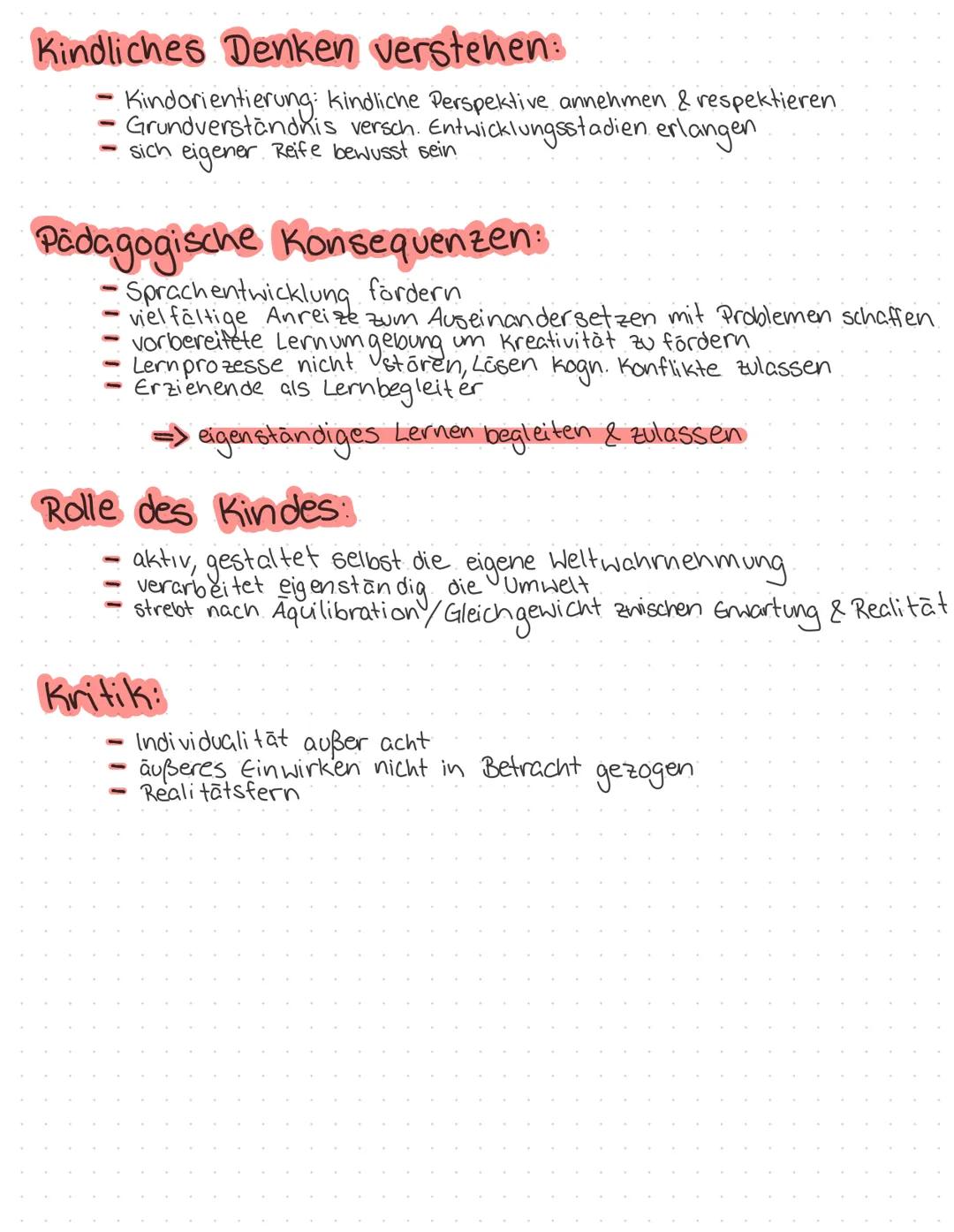 PIAGET
O
Kognitive
Entwicklung Grundlegende Thesen:
Kinder einer Stufe haben ähnliche Denkschemata & machen
die gleichen Denkfehler
Kinder k