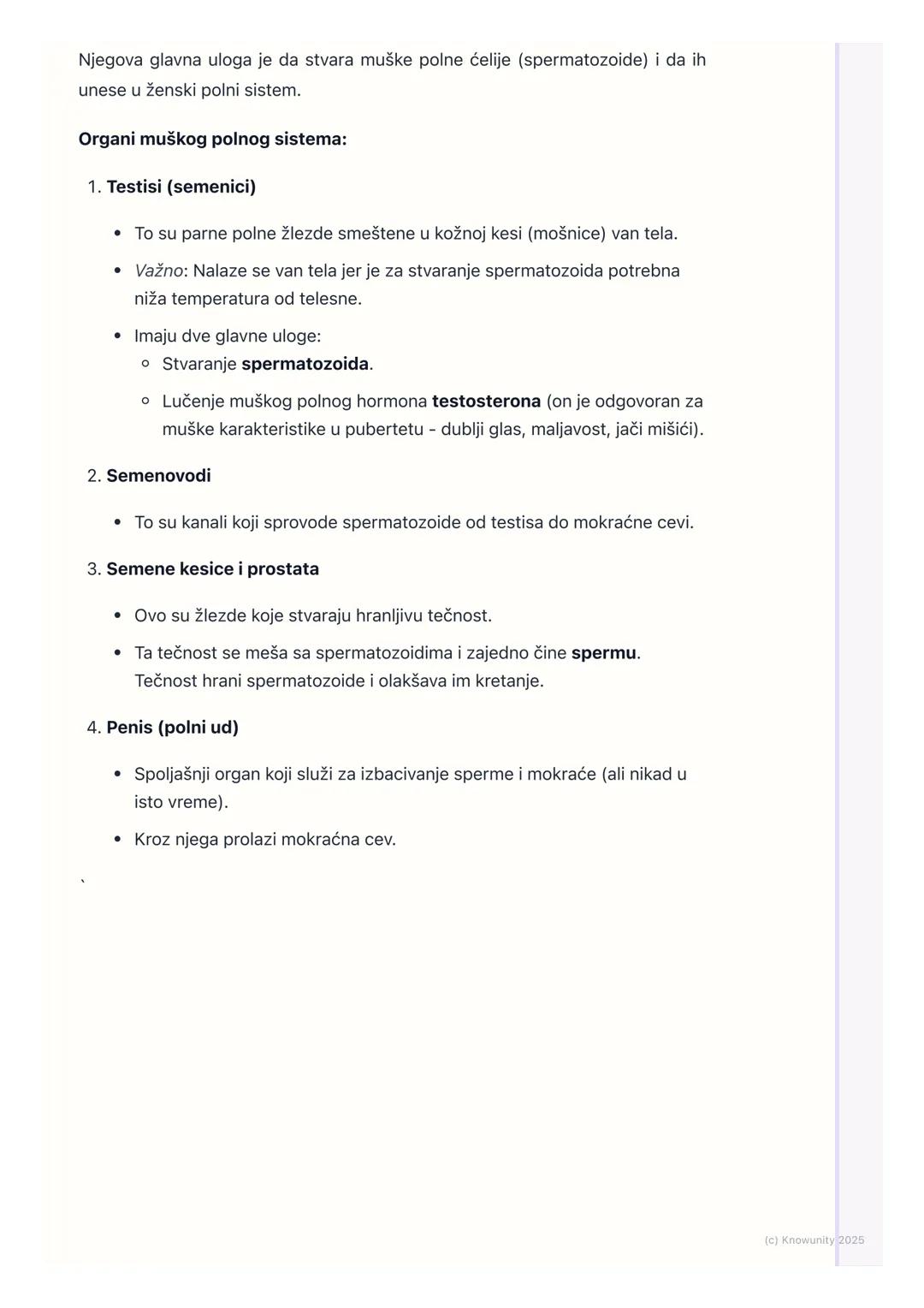 # Sistem za razmnožavanje

## Uvod u sistem za razmnožavanje

Razmnožavanje je osnovna odlika svih živih bića. To je proces stvaranja novih
