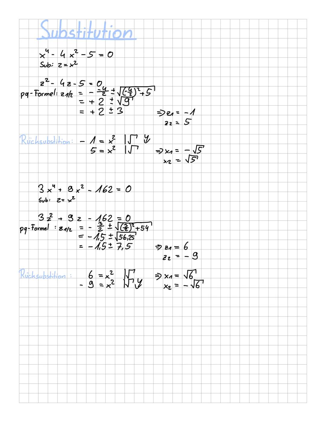Polynomfunktionen/ganzationale Funktionen
grad der
Bsp.: $f(x) = 3x + 5x²-2x²+4x+&$

Koeffizienten: 3,5,-2,4,8
n-1
Absolutglied
allgemein: $