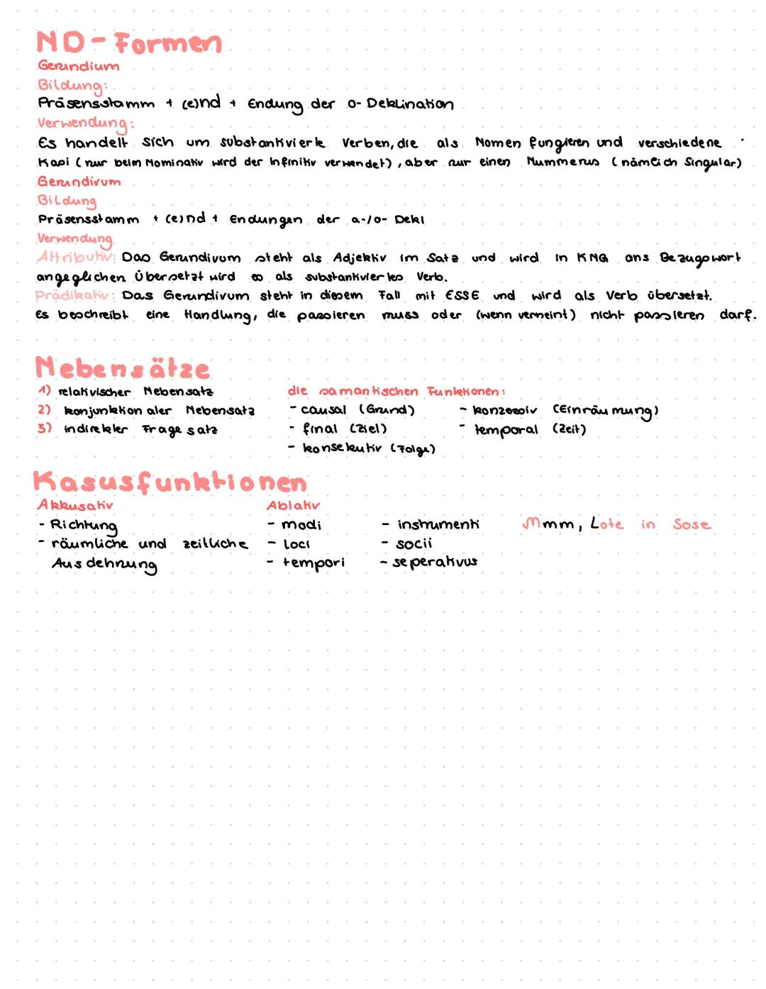 LATEINISCHE GRAMMATIK
Inhalt
o Wortarten
O Deklination
→ Deklinationstabelle
→ Adjektive
o Komperation
→ Adjektive
→Adverbien
o Pronomina
o 