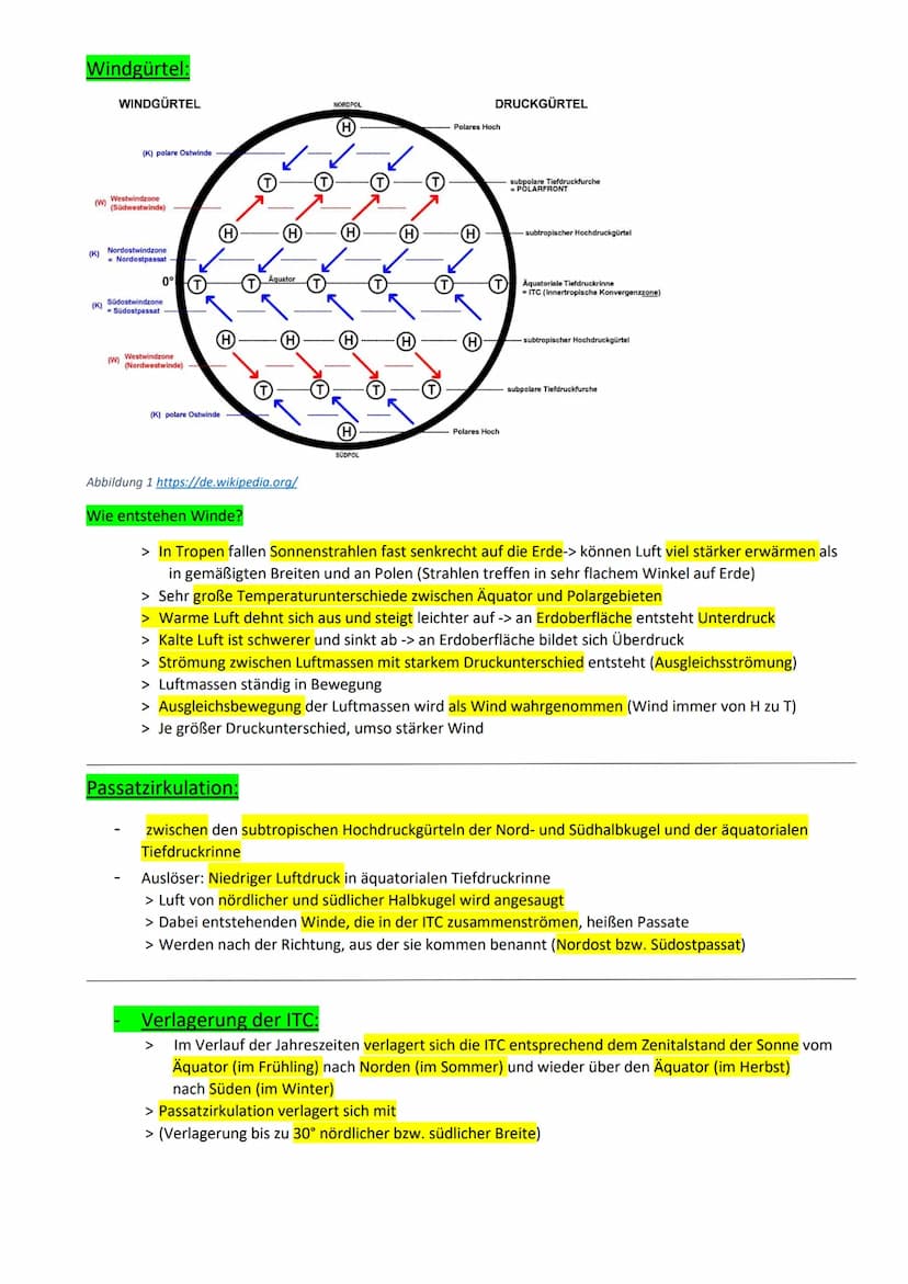 Geografie Klausur 11/1
Atmosphäre:
-gasförmige, geschichtete Hülle um die Erde
Funktion:
Einbezogen in lebensnotwendige Stoffkreisläufe (z. 
