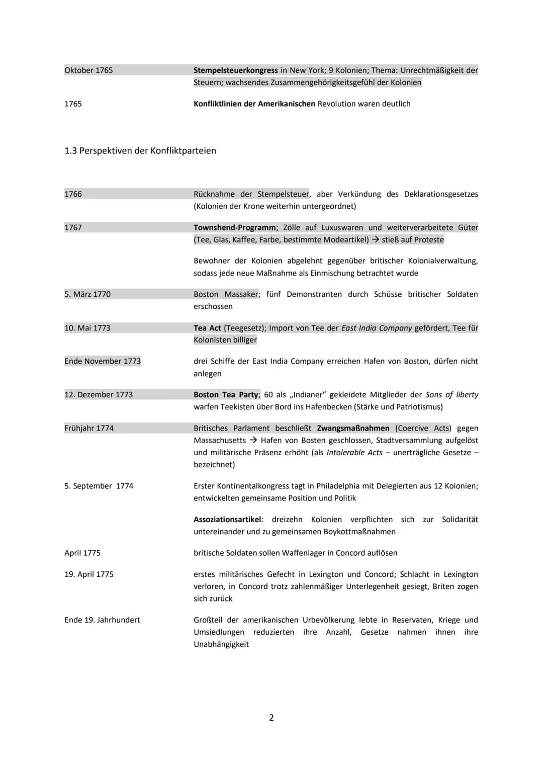 1.2 Die Ursprünge des Konflikts
16. Mitte 18. Jahrhundert
17. Jahrhundert
1607
1619
1620
1630
1634
1688
18. Jahrhundert
Bis Mitte 18. Jahrhu