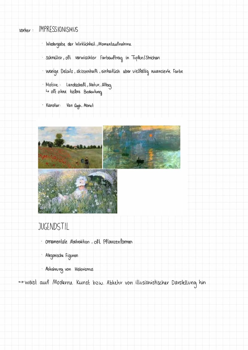 WANDEL VON GEGENSTÄNDLICHER ZUR UNGEGENSTÄNDLICHEN KUNST
1880
IMPRESSIONISMUS
KUNST DER MODERNE
-D
-D subjektive Weltsicht des Einzelnen
Ich