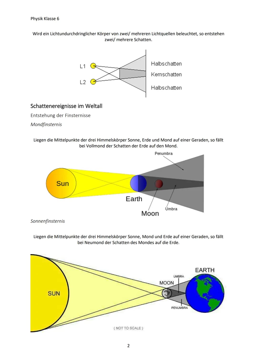 Physik Klasse 6
OPTIK
Lichtquellen und Lichtausbreitung
Lichtquellen
Körper, die von selbst Licht aussenden, heißen Lichtquellen
Natürliche 