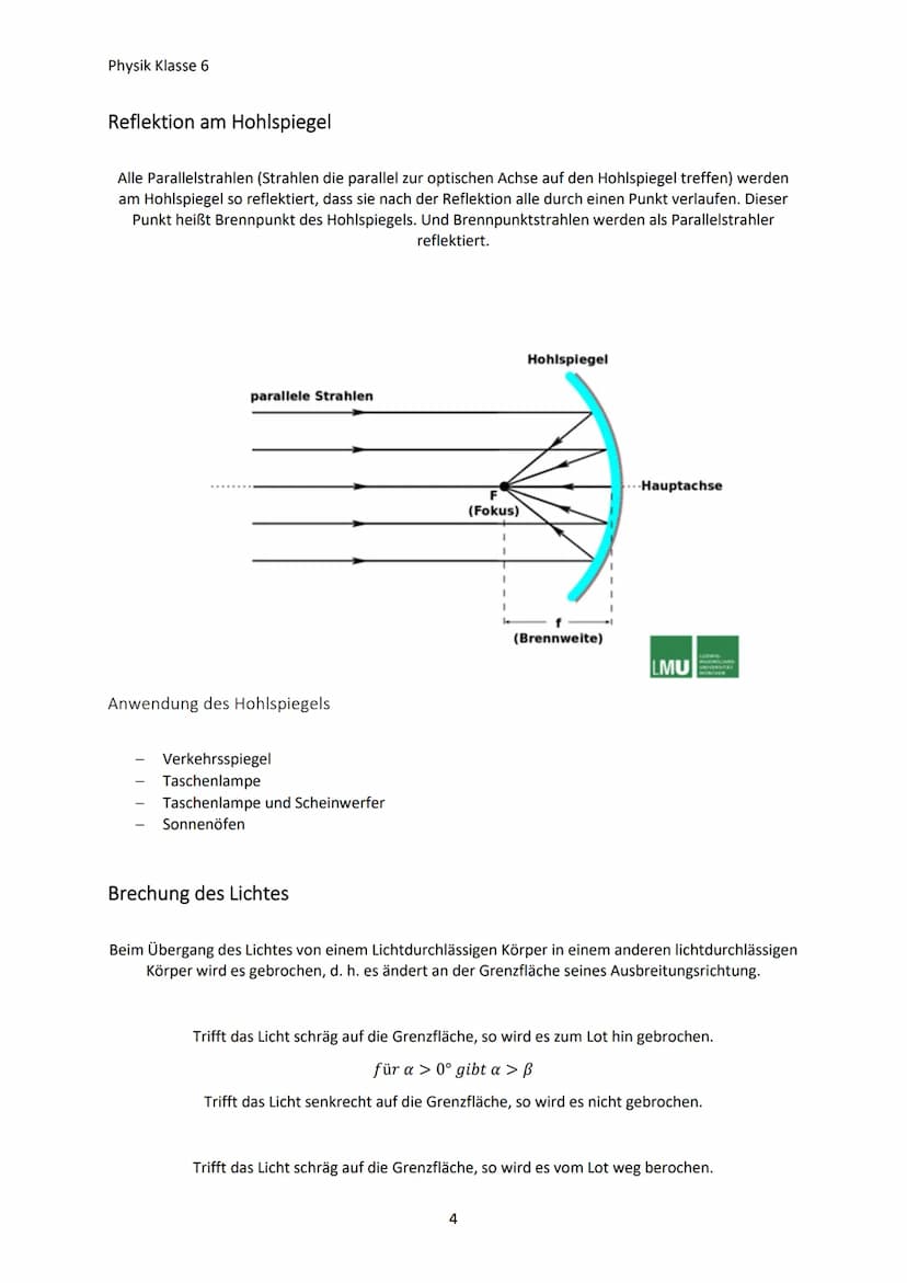 Physik Klasse 6
OPTIK
Lichtquellen und Lichtausbreitung
Lichtquellen
Körper, die von selbst Licht aussenden, heißen Lichtquellen
Natürliche 