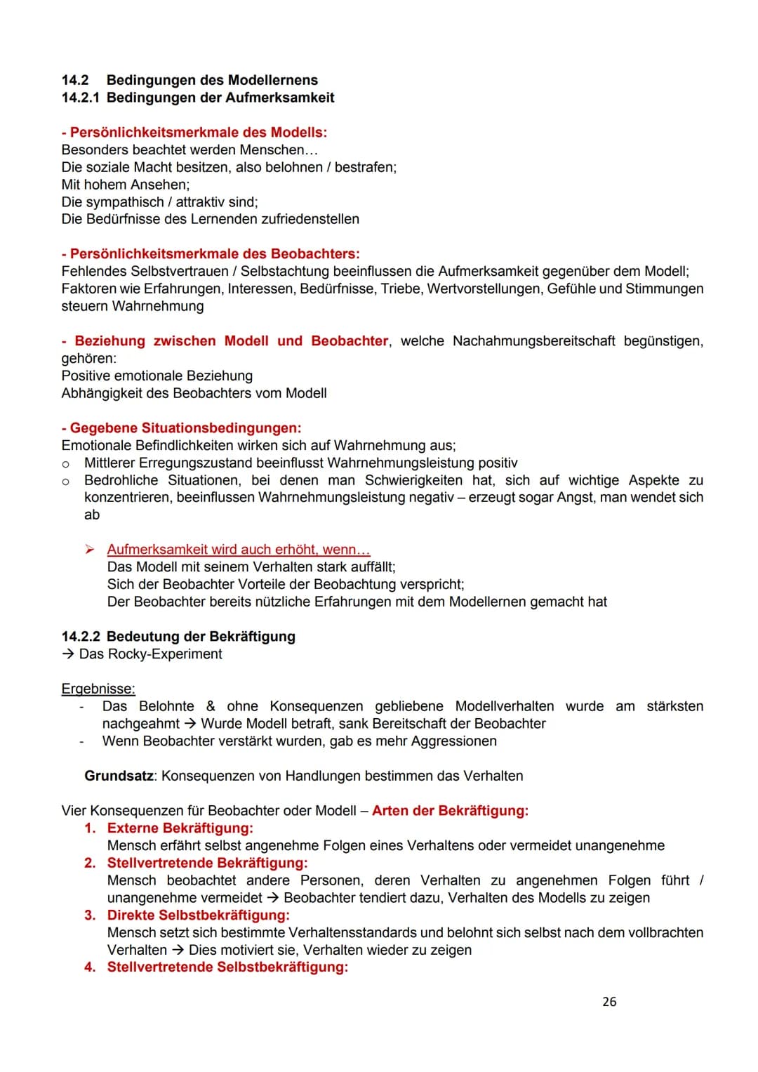 Kapitel 14: Die sozial-kognitive Theorie nach Albert Bandura
14.1 Phasen und Prozesse der sozial-kognitiven Theorie
- Modelllernen auch Nach