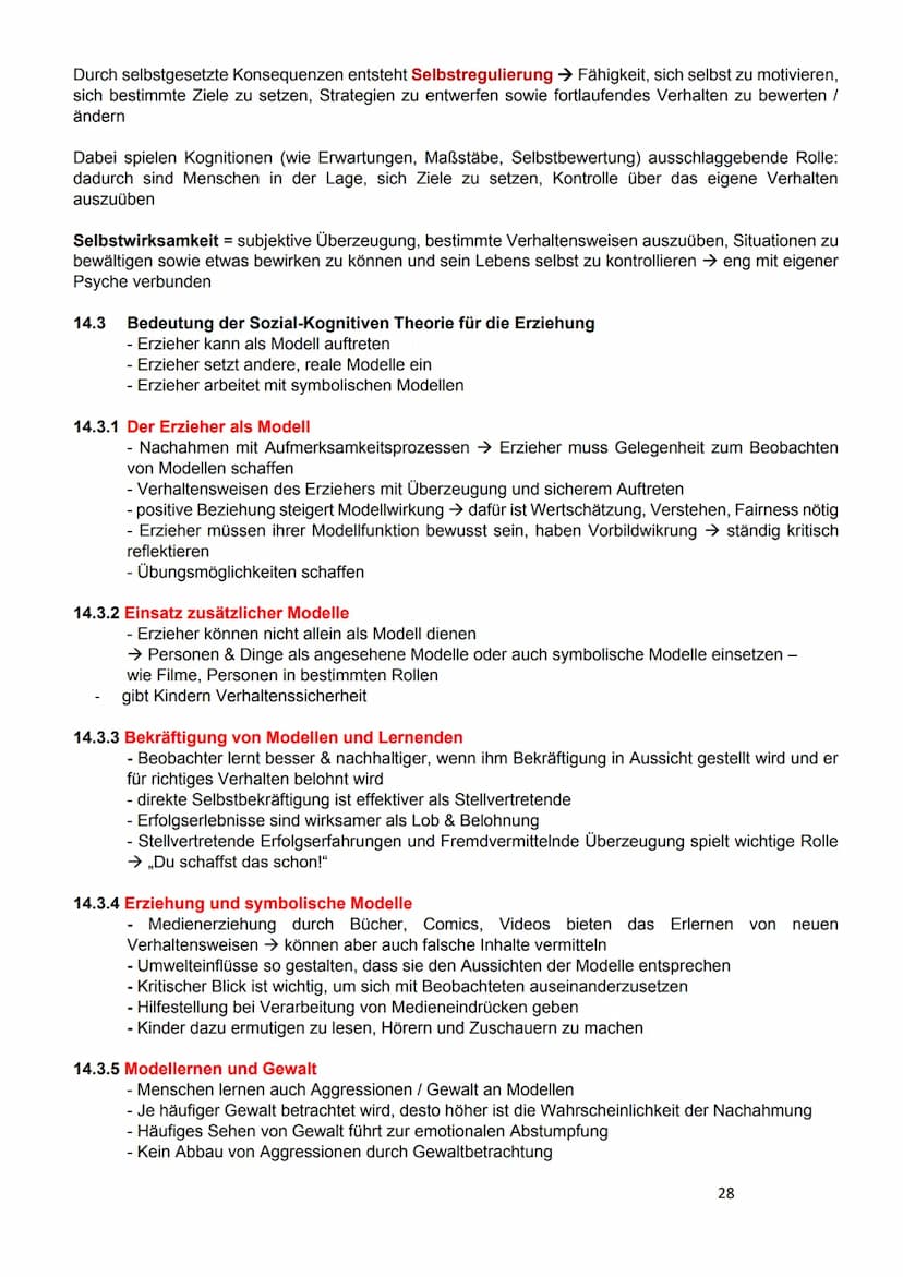 Kapitel 14: Die sozial-kognitive Theorie nach Albert Bandura
14.1 Phasen und Prozesse der sozial-kognitiven Theorie
- Modelllernen auch Nach