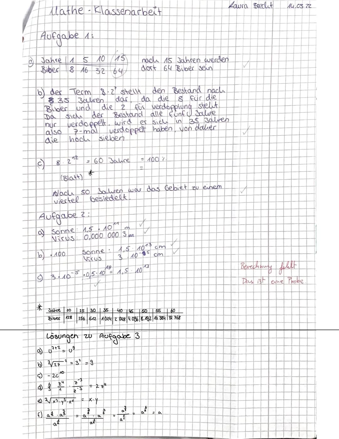 Mathematik-Lernzettel
•Was sind Potenzen?
-Die Potenz beschreibt eine mathematische(n). Ausdruck/Reduen operation, bei dem
multipliziert wir