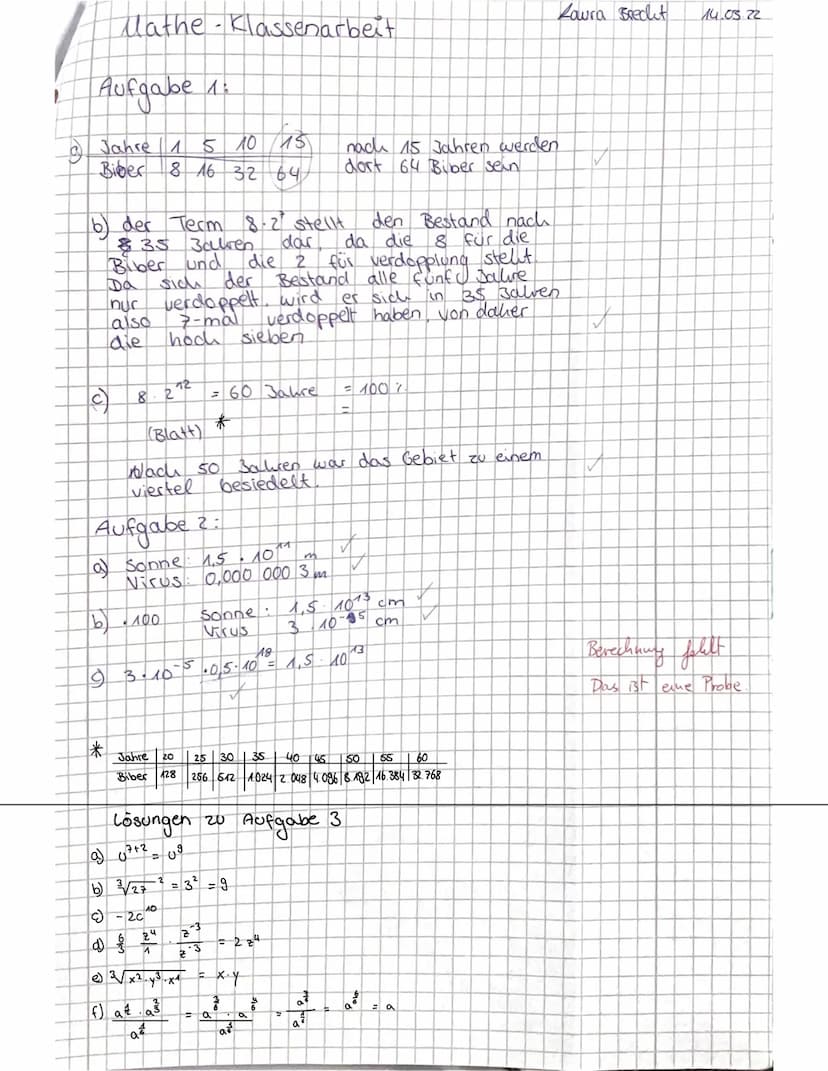 Mathematik-Lernzettel
•Was sind Potenzen?
-Die Potenz beschreibt eine mathematische(n). Ausdruck/Reduen operation, bei dem
multipliziert wir
