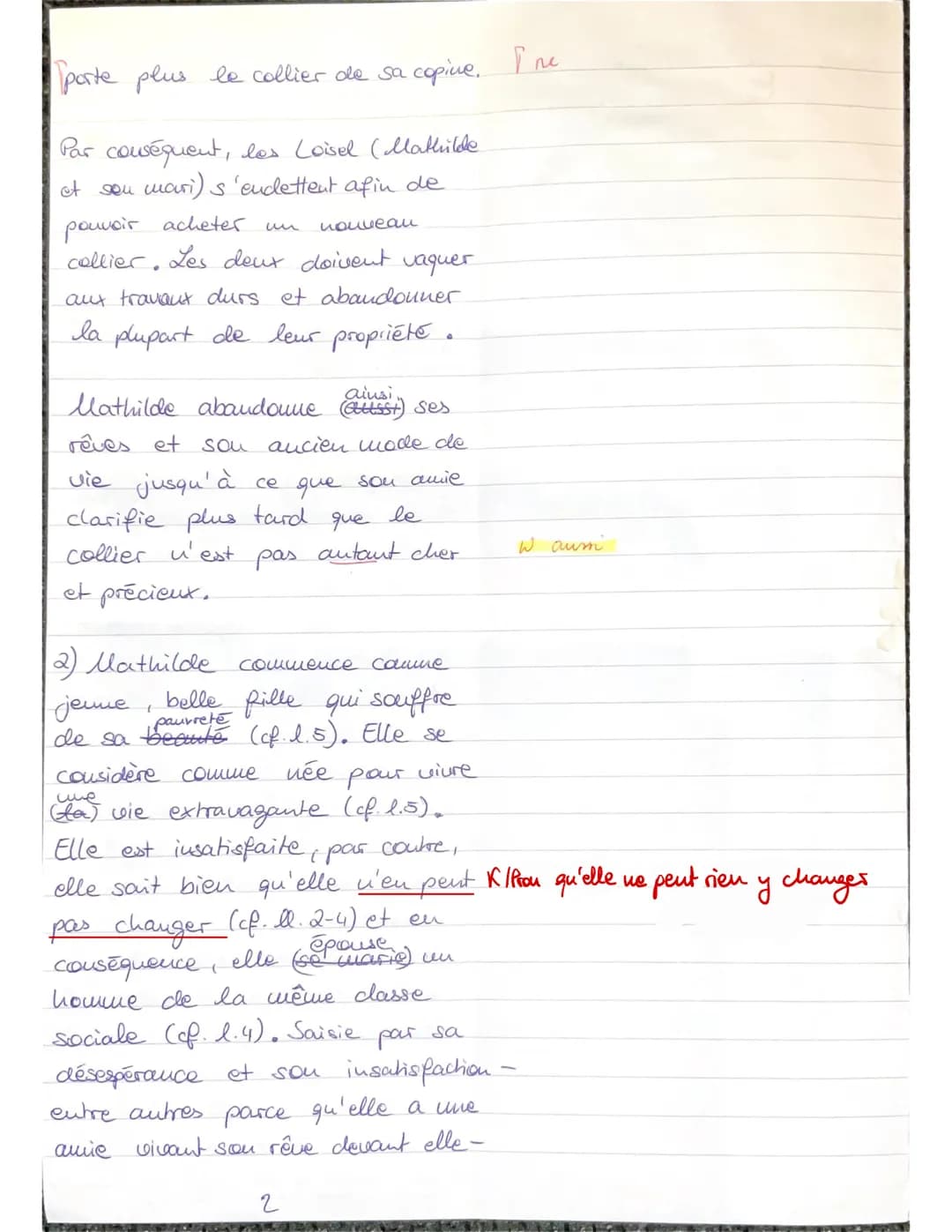 Q2 français
Vorabiklausur 2021/2022
Thème 1: Conceptions de vie et de société dans la littérature réaliste et naturaliste
Klausurteil A: lir