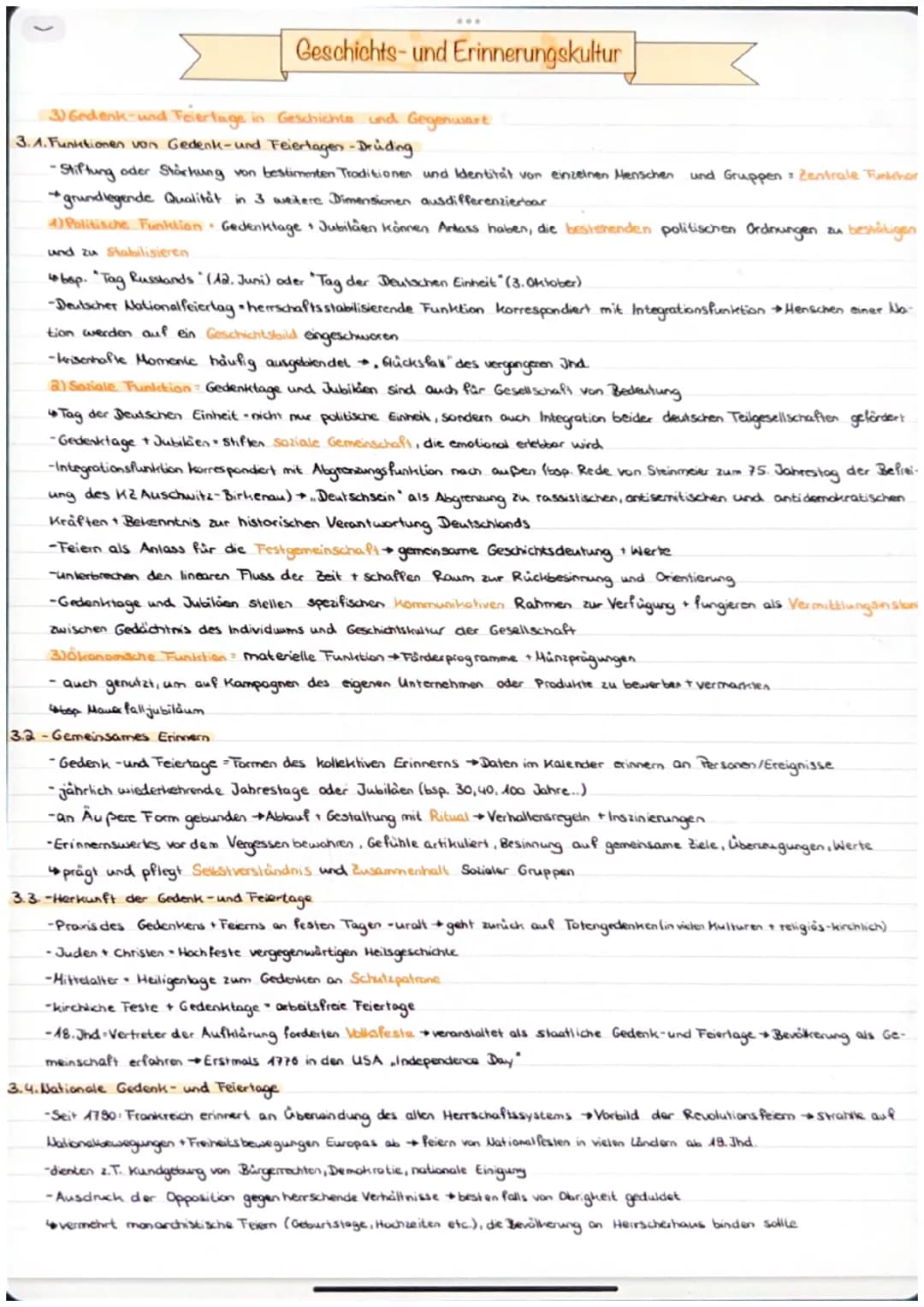 ***
Geschichts- und Erinnerungskultur
A) Kernmodal - Geschichtsbewusstsein und Geschichtskultuur
4.1. Was ist Geschichte ?
- KEIN Synonym fü