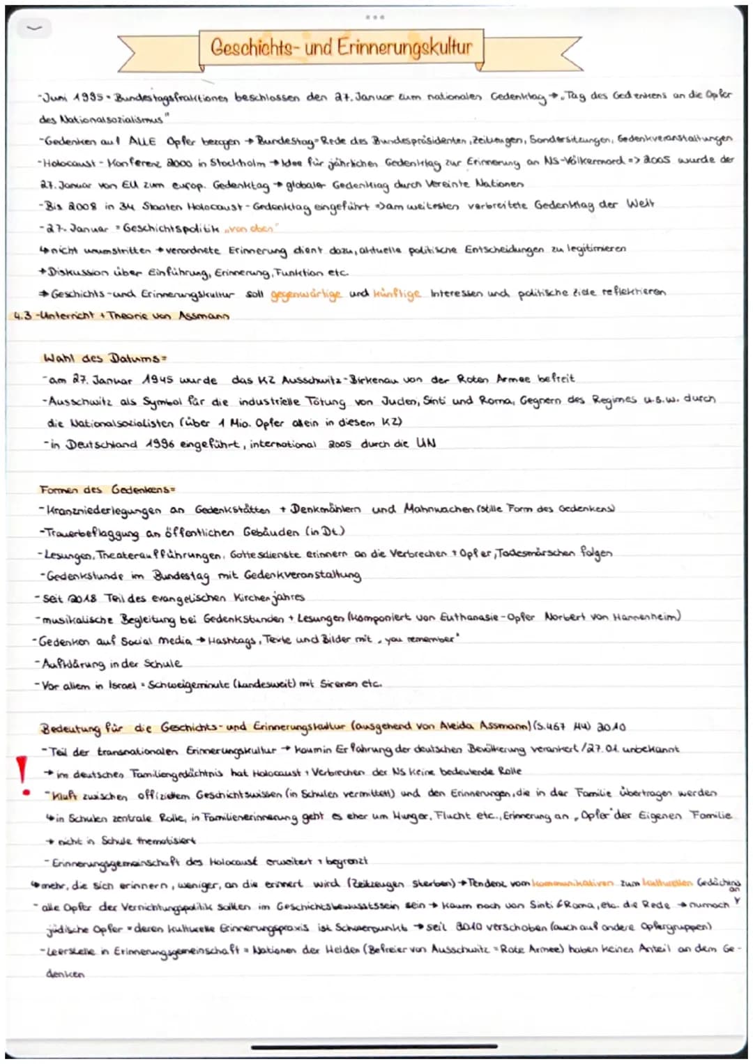 ***
Geschichts- und Erinnerungskultur
A) Kernmodal - Geschichtsbewusstsein und Geschichtskultuur
4.1. Was ist Geschichte ?
- KEIN Synonym fü