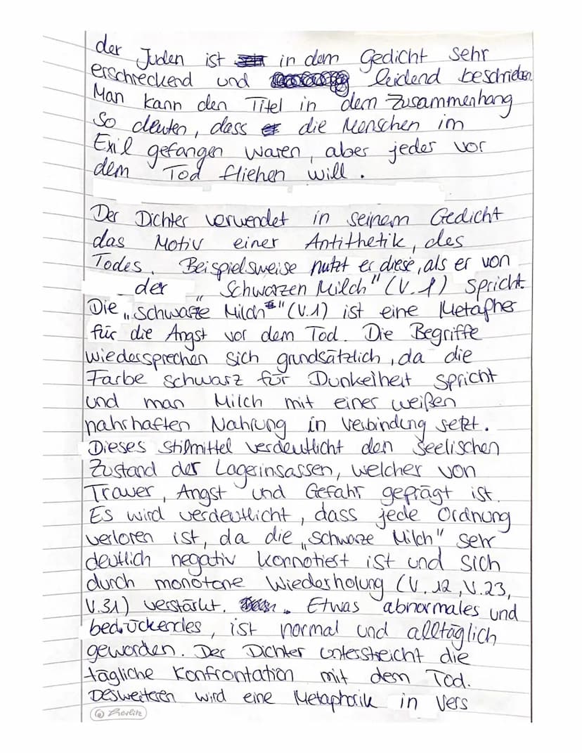 Gedichtsanalyse - Todesfuge von Paul Celan
Das Gedicht, Todesfuge" von Paul Celan, wurde
in
einem Zeitraum zwischen 1920 bis 1970,
Nationals