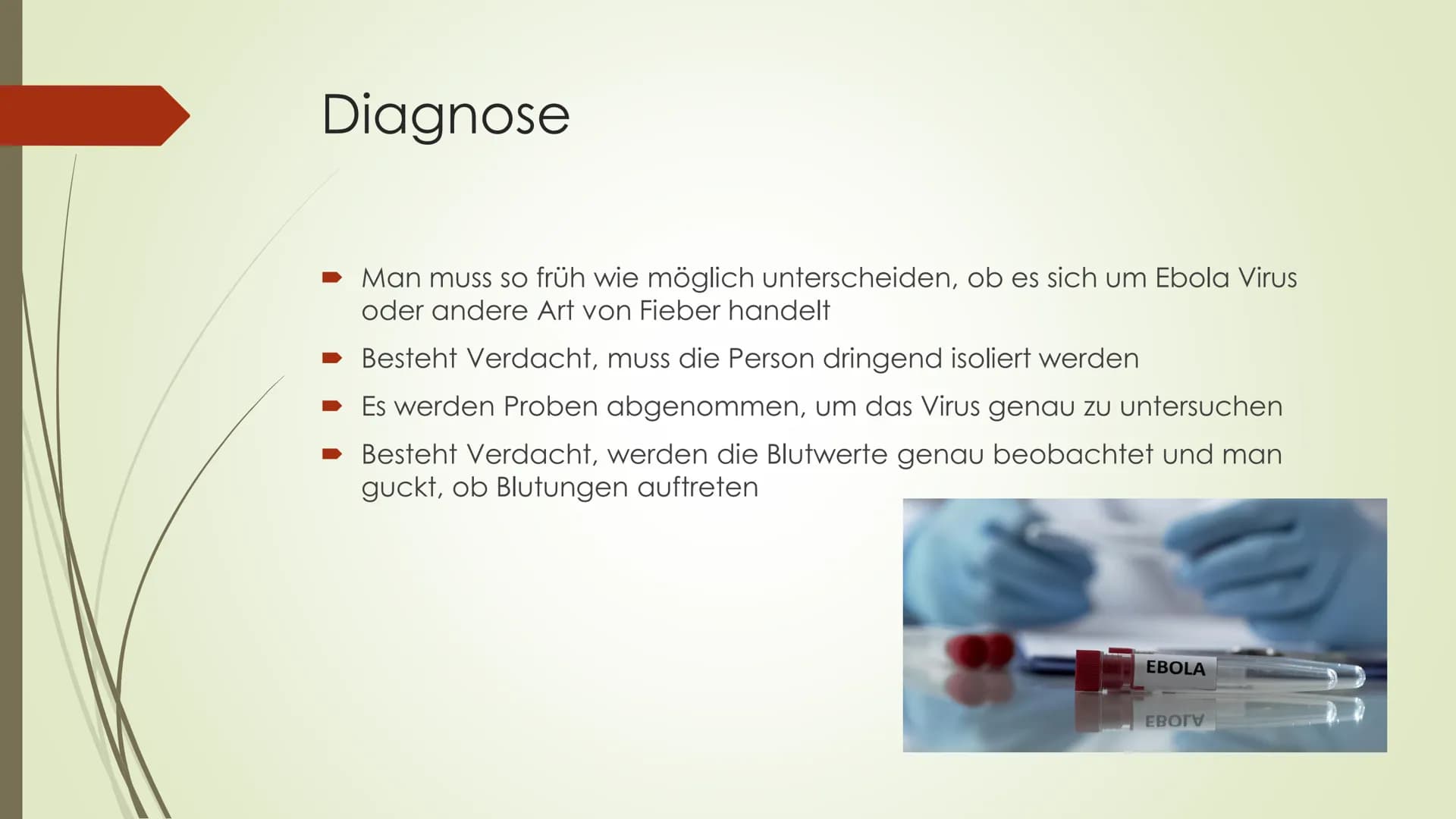 Ebola Handout
Was ist Ebola überhaupt?
- Viruskrankheit, die nach dem Fluss Ebola in der
demokratischen Republik Kongo benannt wurde, wo
das