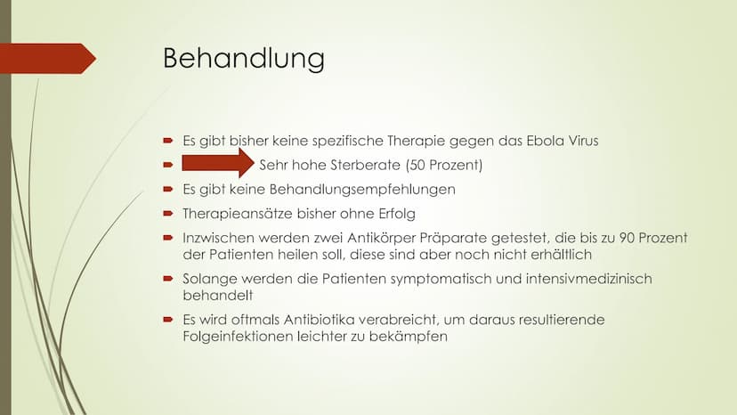Ebola Handout
Was ist Ebola überhaupt?
- Viruskrankheit, die nach dem Fluss Ebola in der
demokratischen Republik Kongo benannt wurde, wo
das