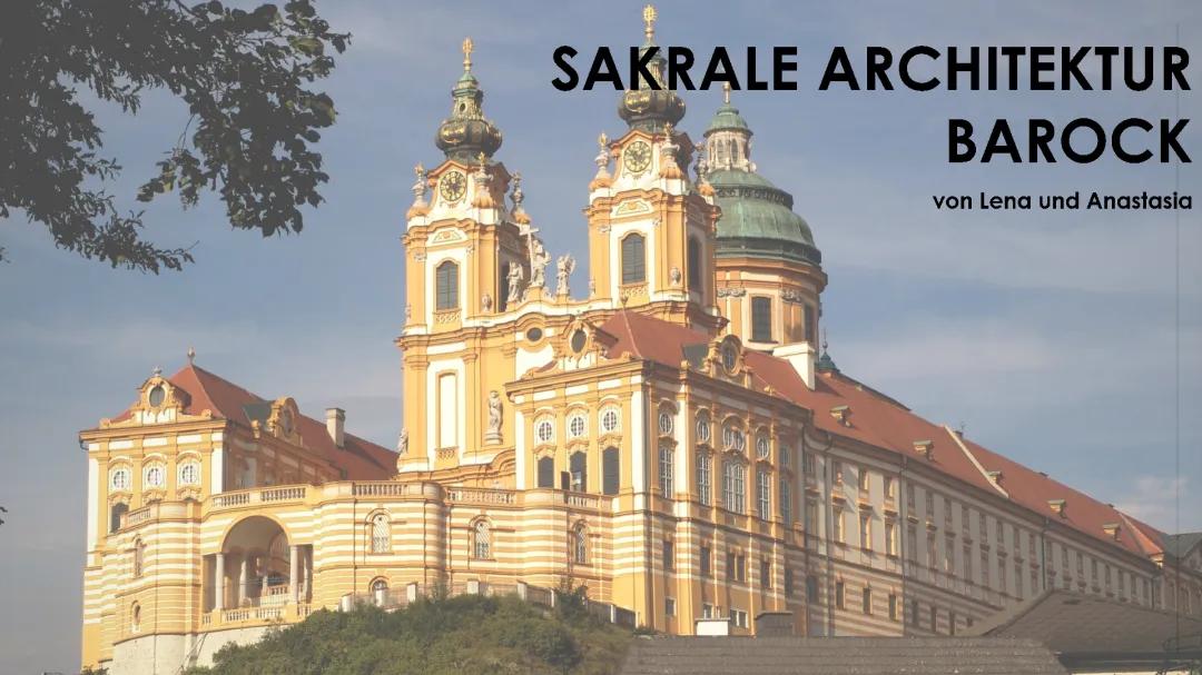 Sakrale Architektur: Barock